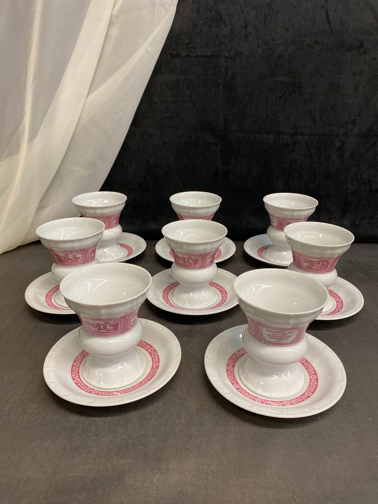 16PC Heinrich "Rudesheimer" Cups & Saucers