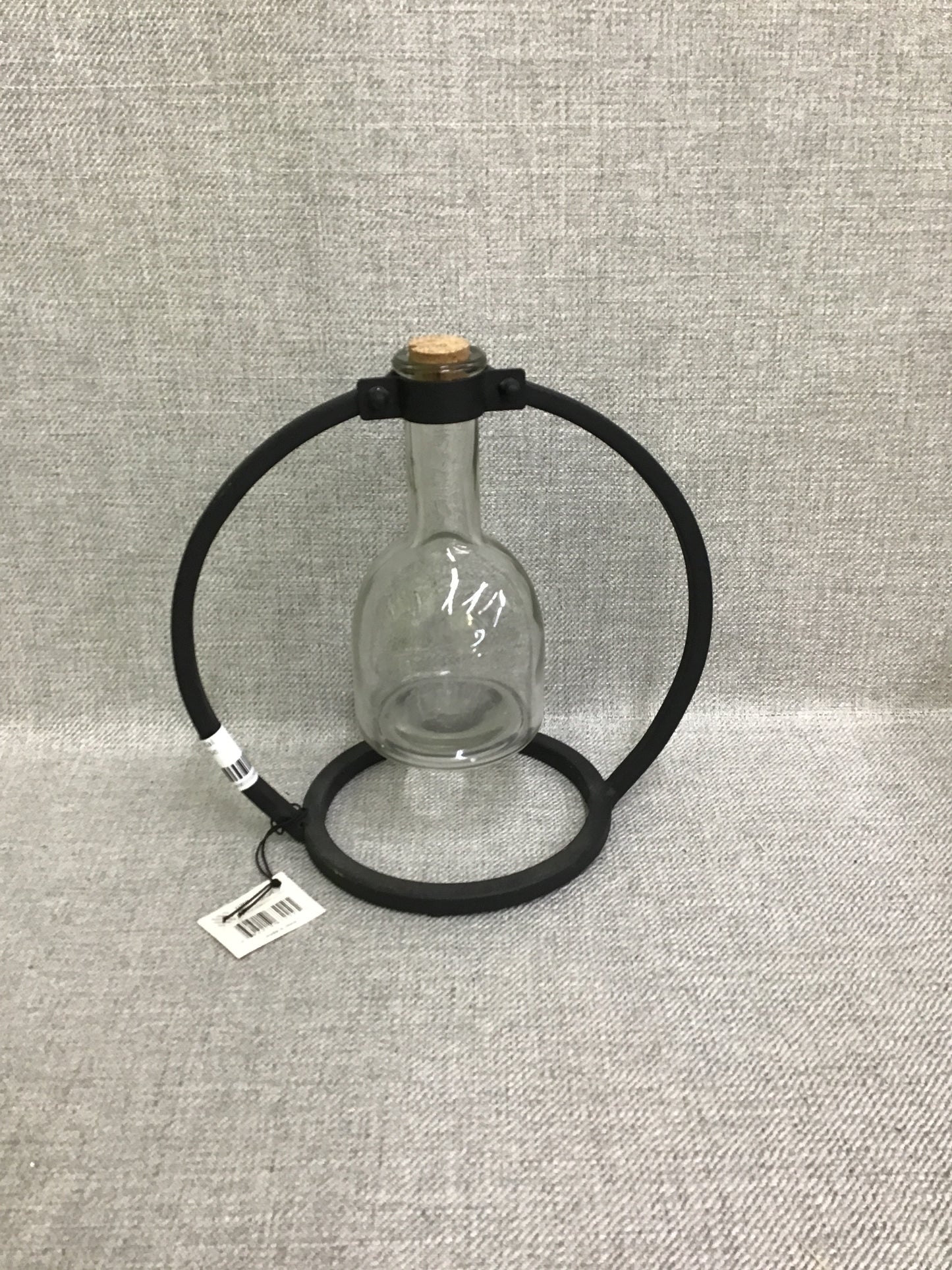 New Glass & Metal Abstract Bud Vase