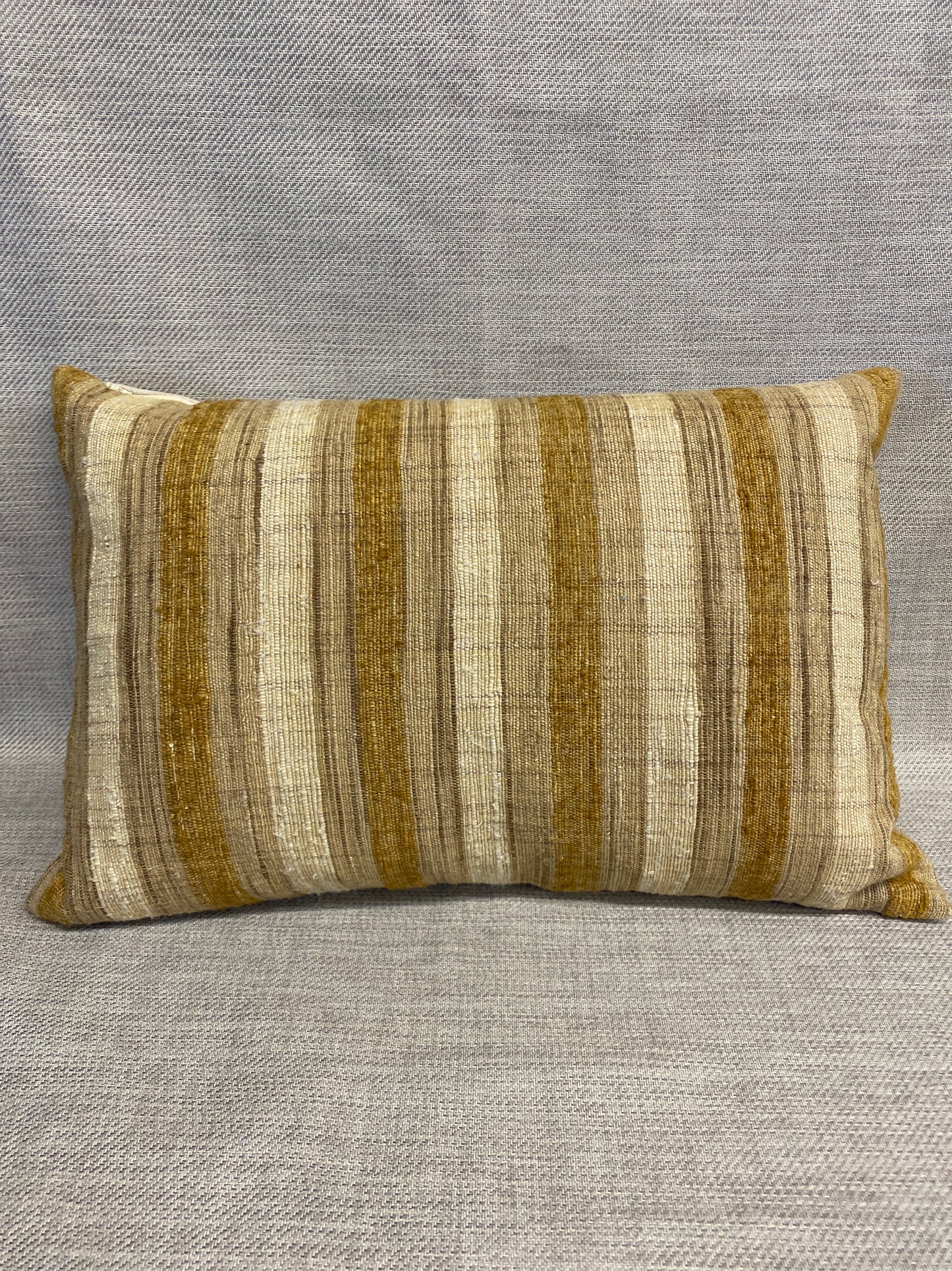Lumbar Cushion - Mustard Stripe