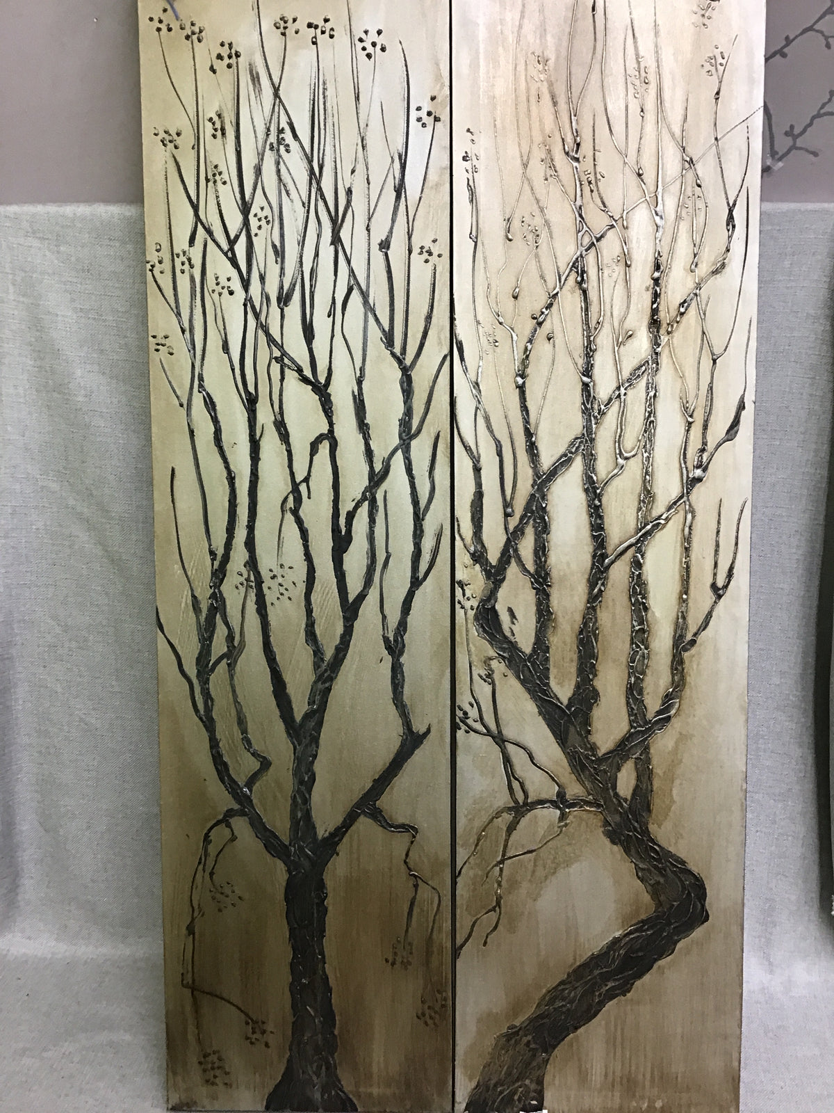 Pair Decorative Wall Art- Trees Canvas Art