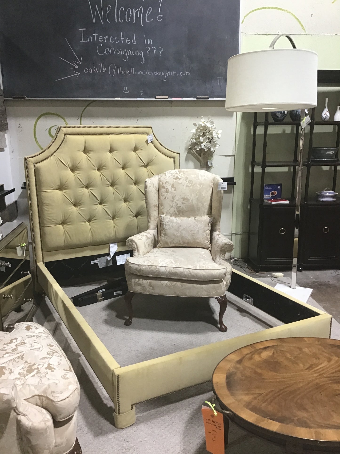 Ethan Allen Alison Upholstered Double Bed