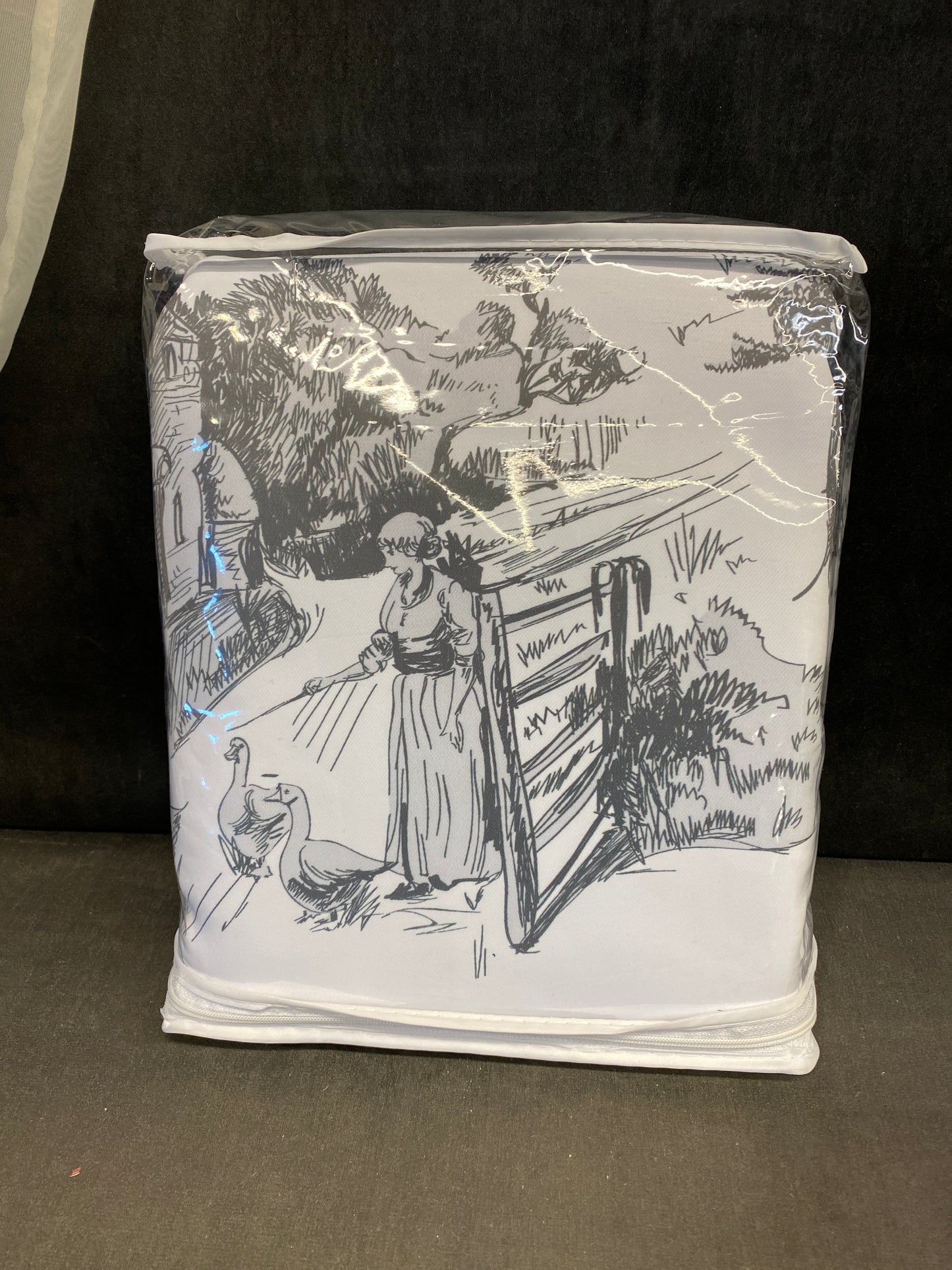 PAIR Lush Decor Drapery Panels - Toile