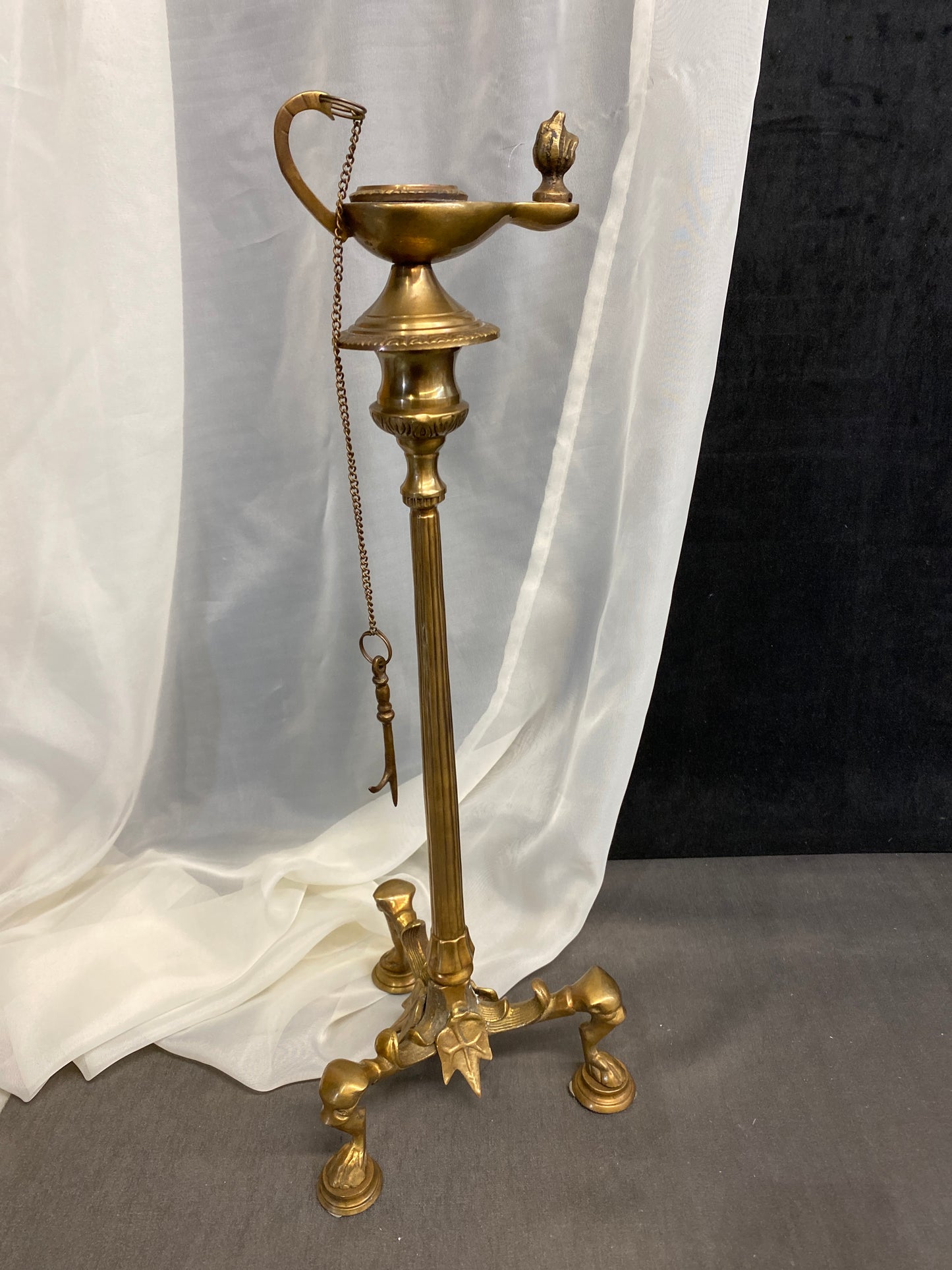 Brass Candleholder - Panthers