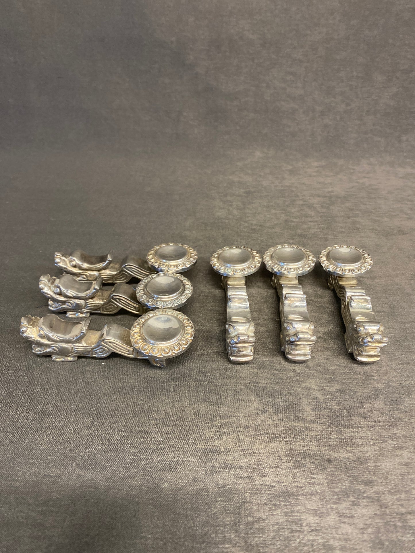 Set 6 Metal Chopstick Rests - Dragon