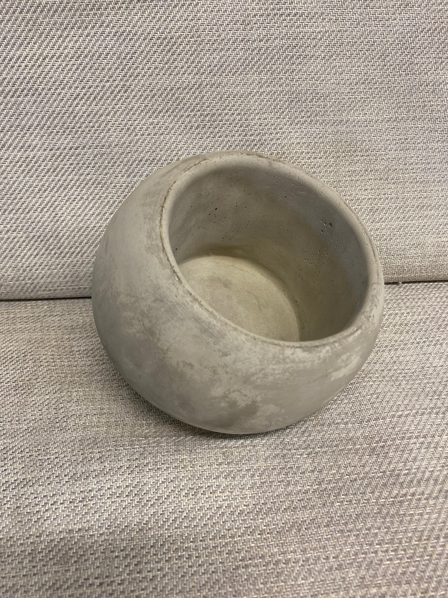 New! Slanted Stone-Like Planter Pot