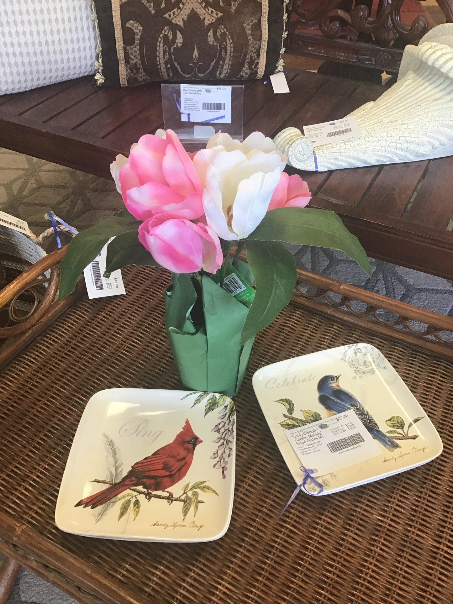 Ashland Potted Faux Tulips (New)