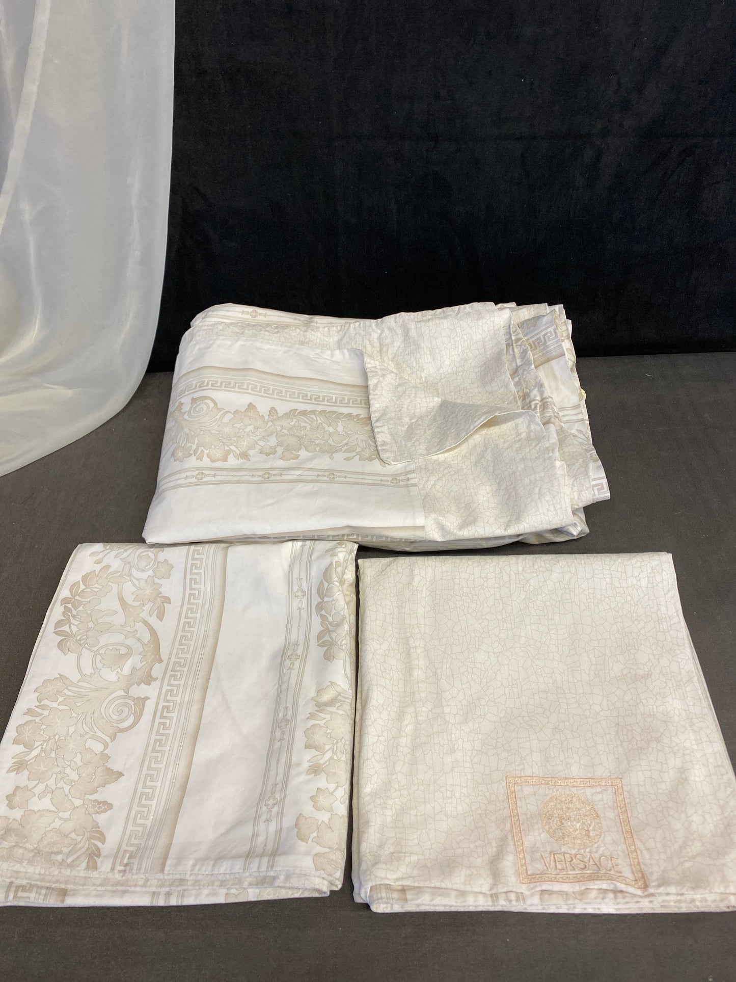 3PC Versace Full/Queen Duvet Set