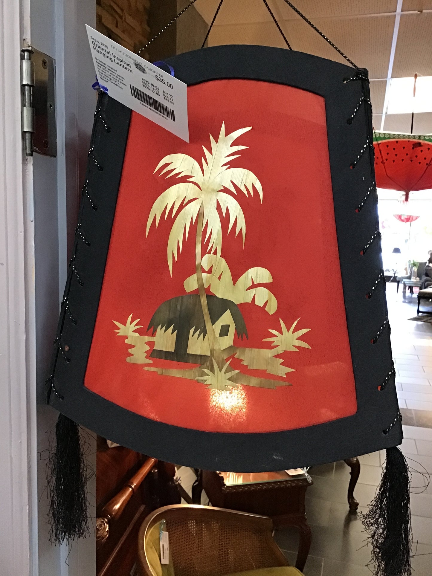 Oriental Inspired Hanging Lantern