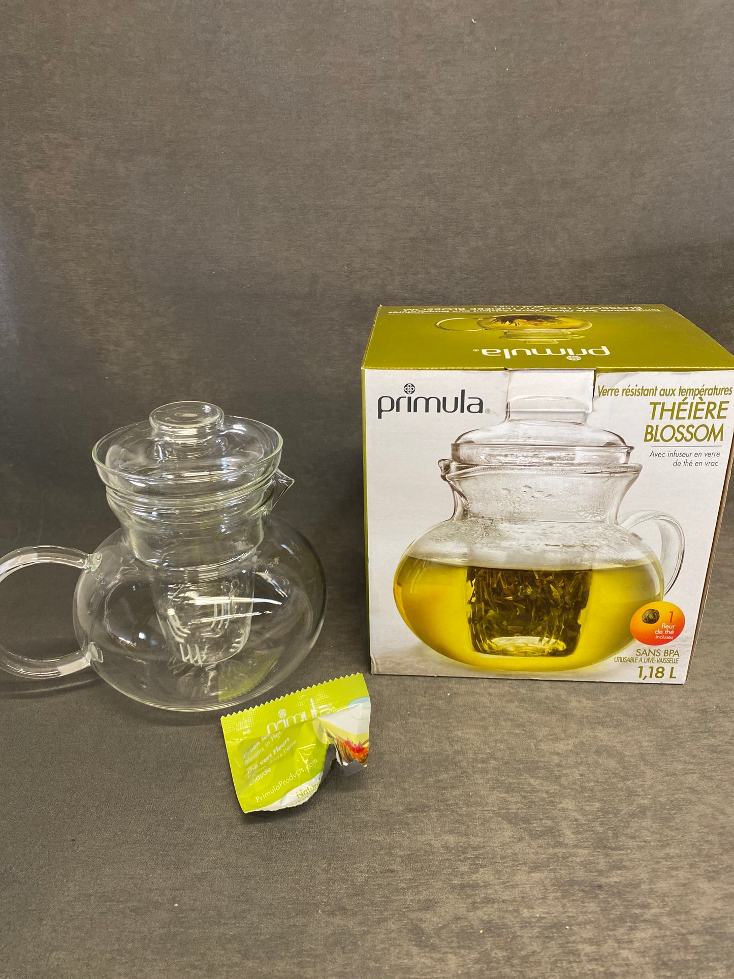 NEW! Primula Blossom Teapot - Glass