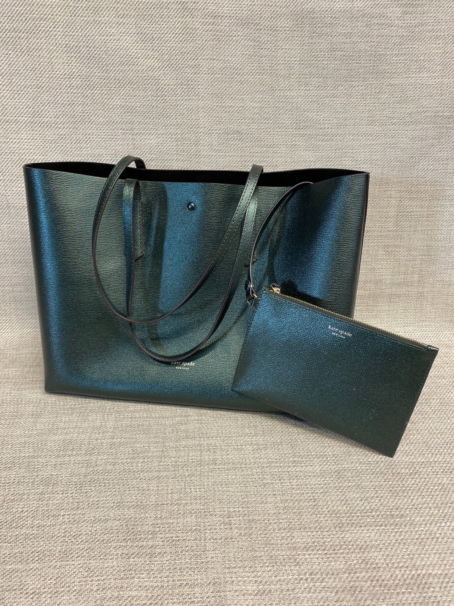 2PC Kate Spade Leather Tote - Green