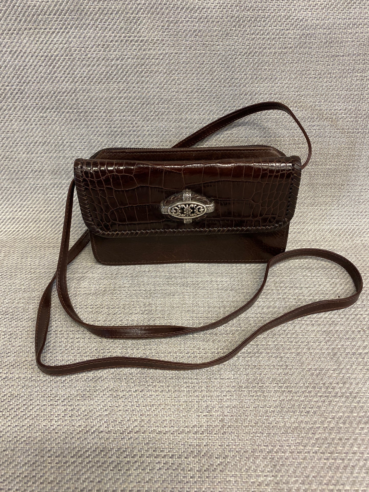 Brighton Leather Crossbody Wallet