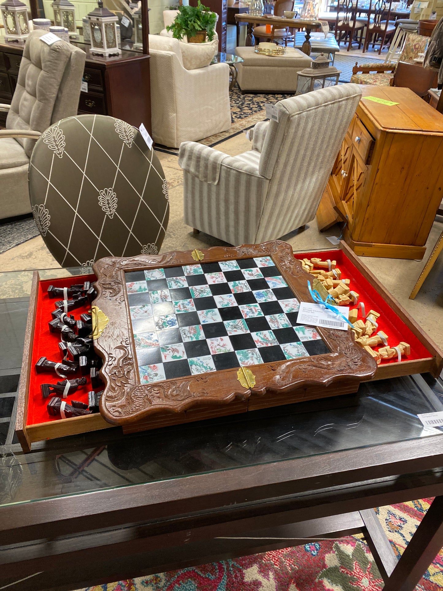Vintage Chinese Chess Set