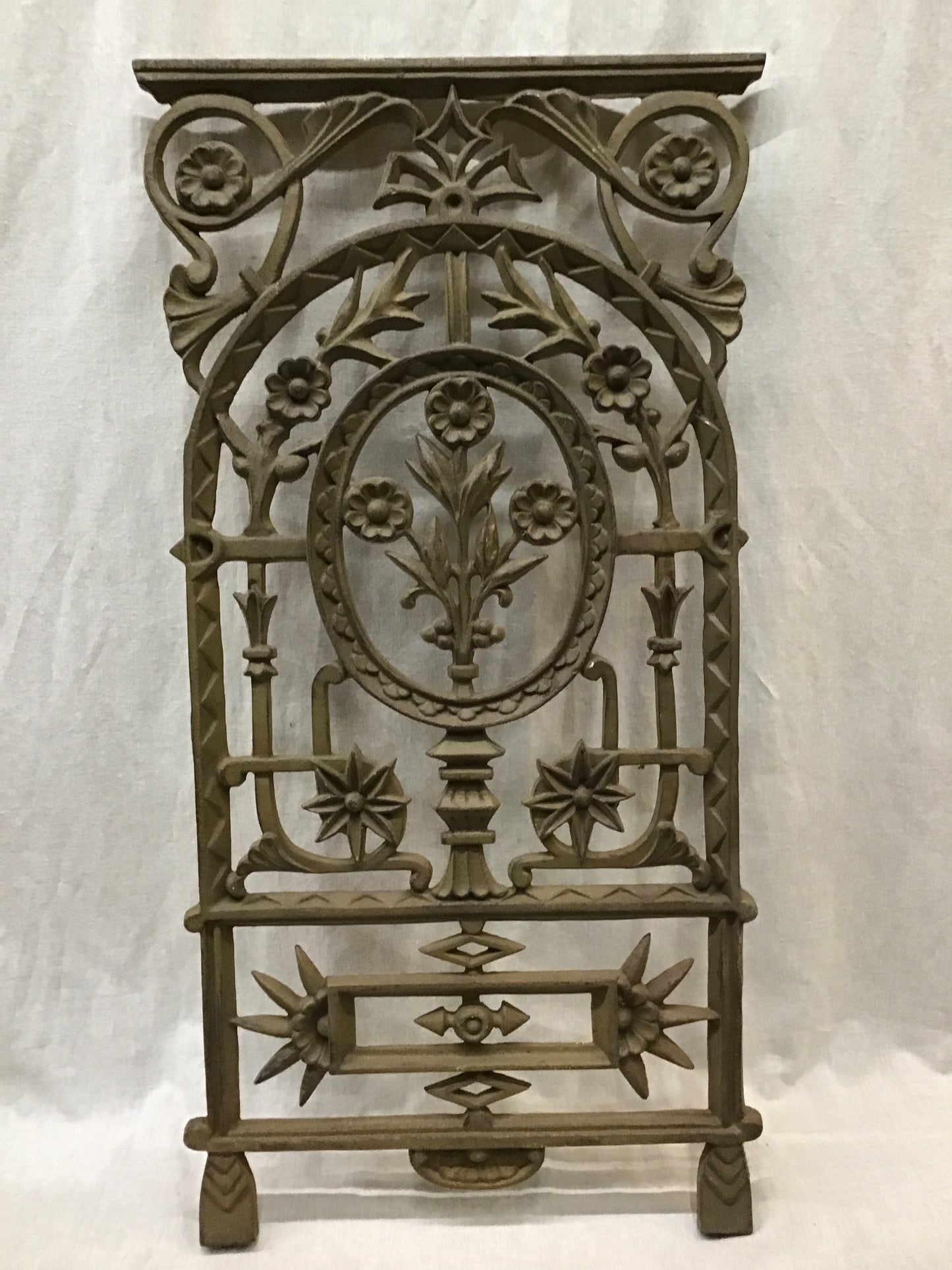 Antique Spanish Revival Iron Window Grate