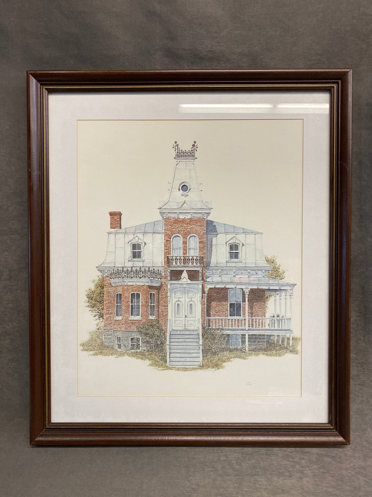 Framed Print - Red Brick House