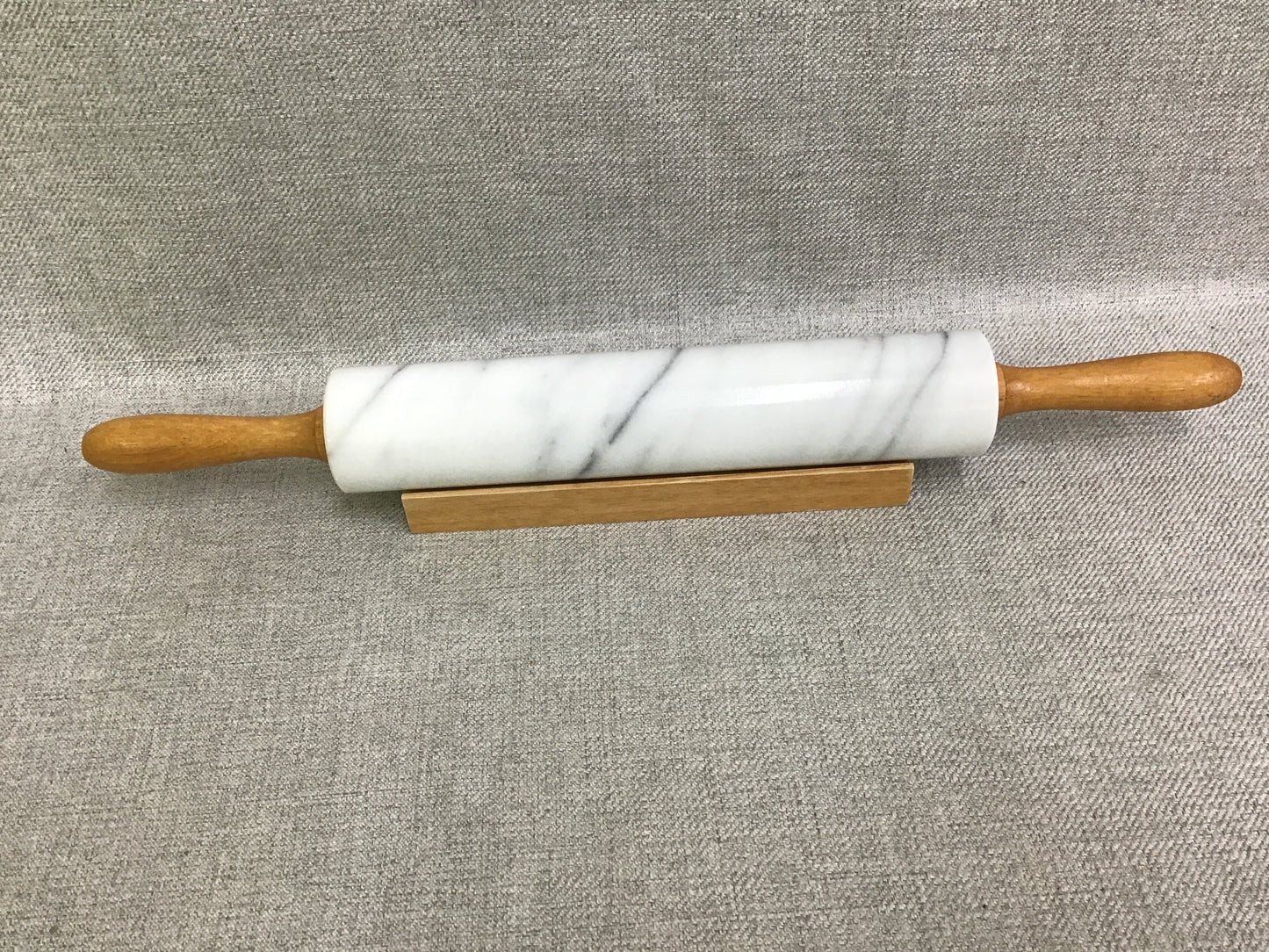 Marble Rolling Pin w Wooden Stand