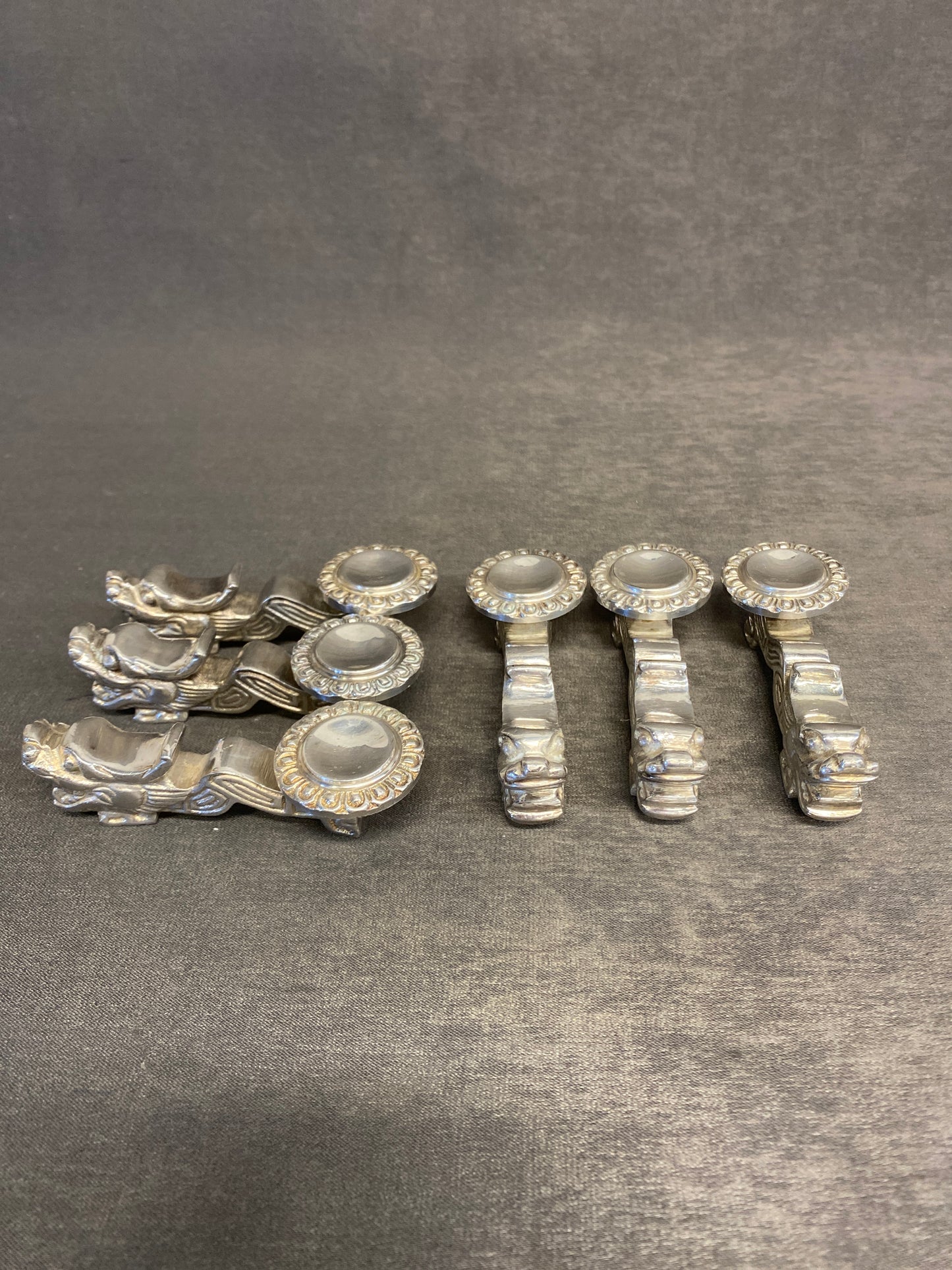 Set 6 Metal Chopstick Rests - Dragon