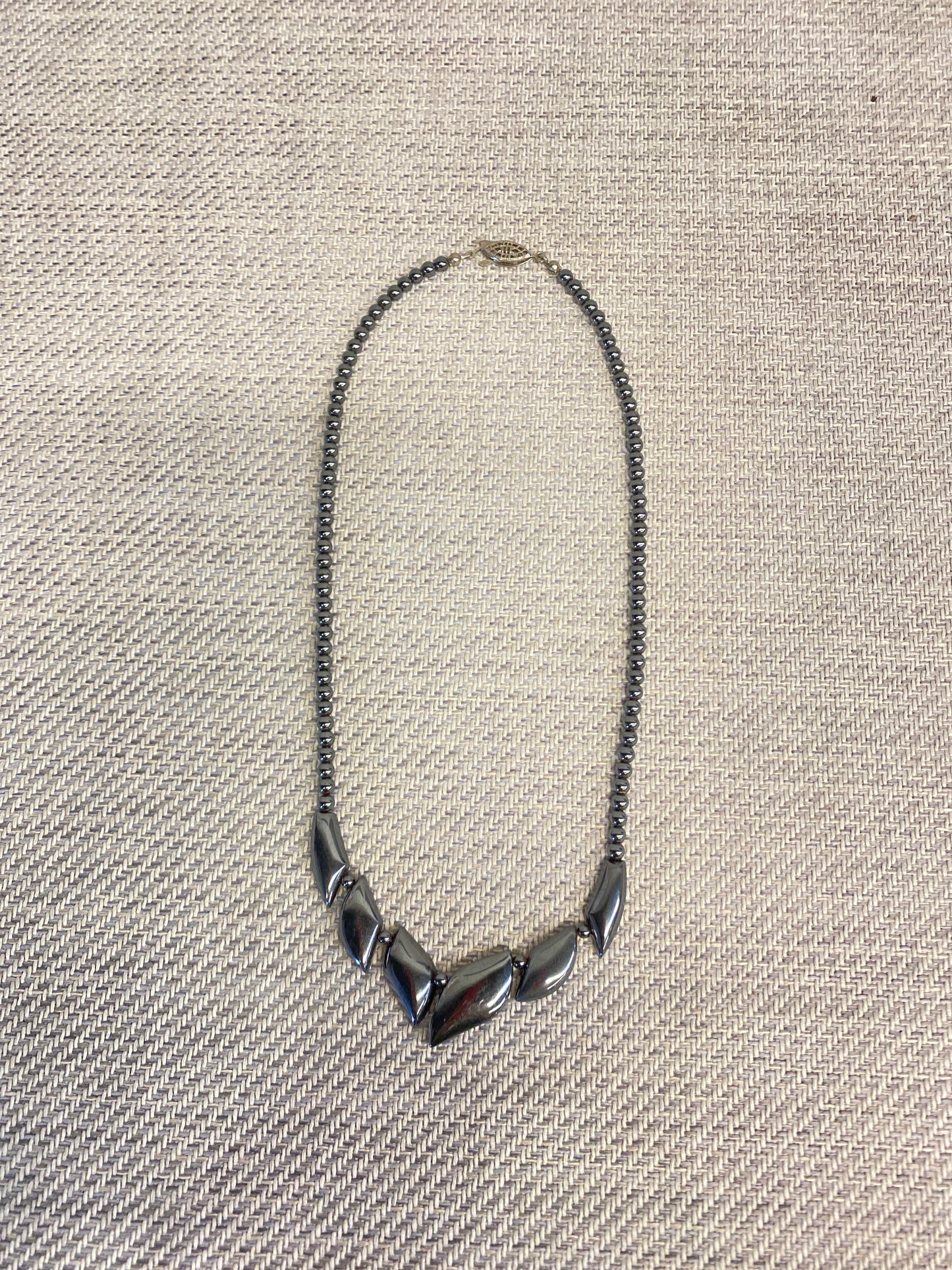 Hematite Bead Necklace