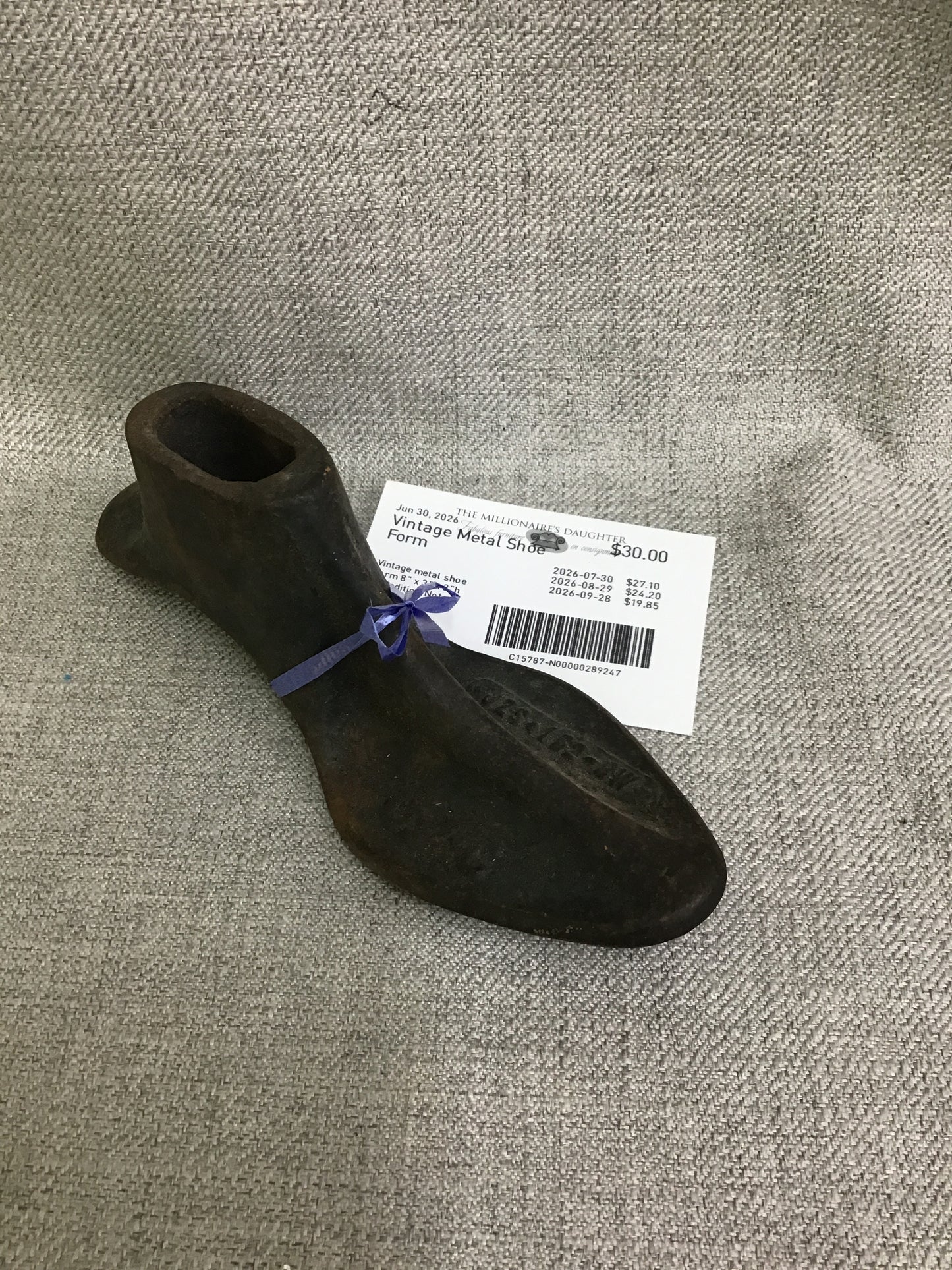 Vintage Metal Shoe Form