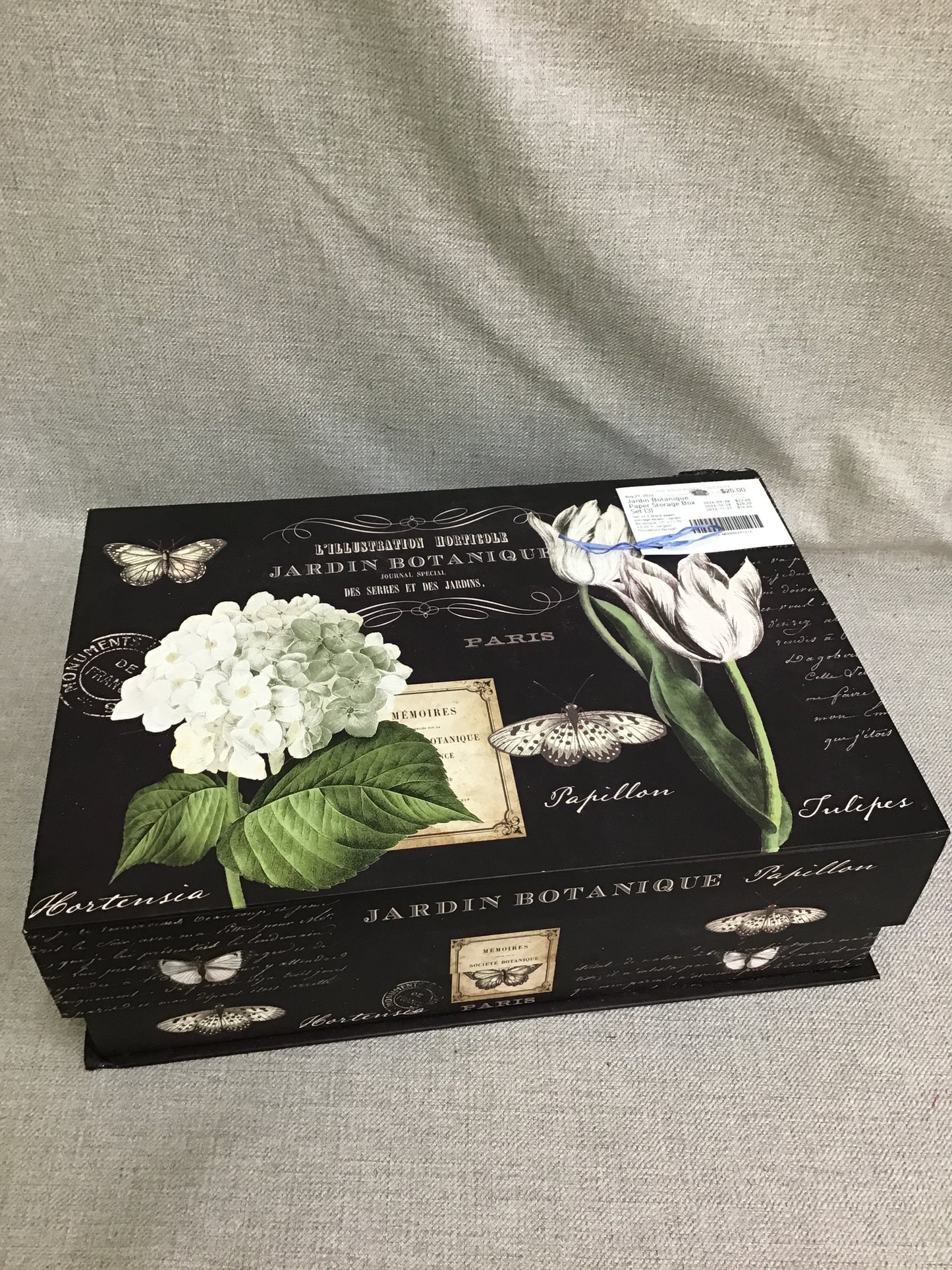 Jardin Botanique Paper Storage Box Set (3)