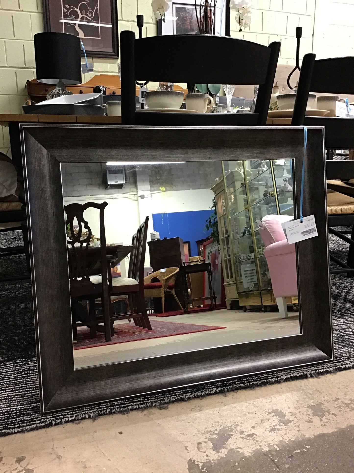 Framed Mirror - Brown