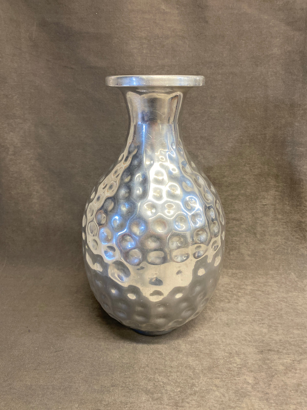 Hammered Aluminum Vase - 15"