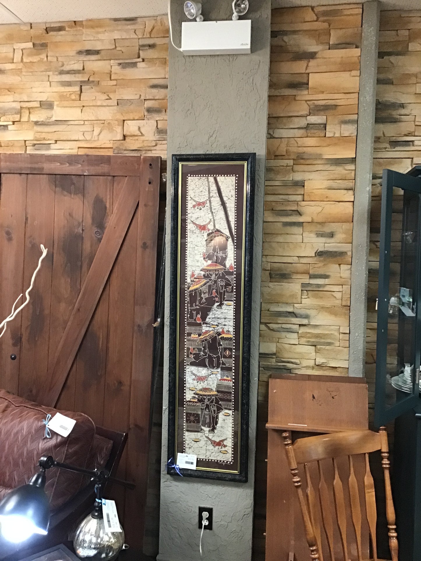 Oriental Inspired Cloth Artwork