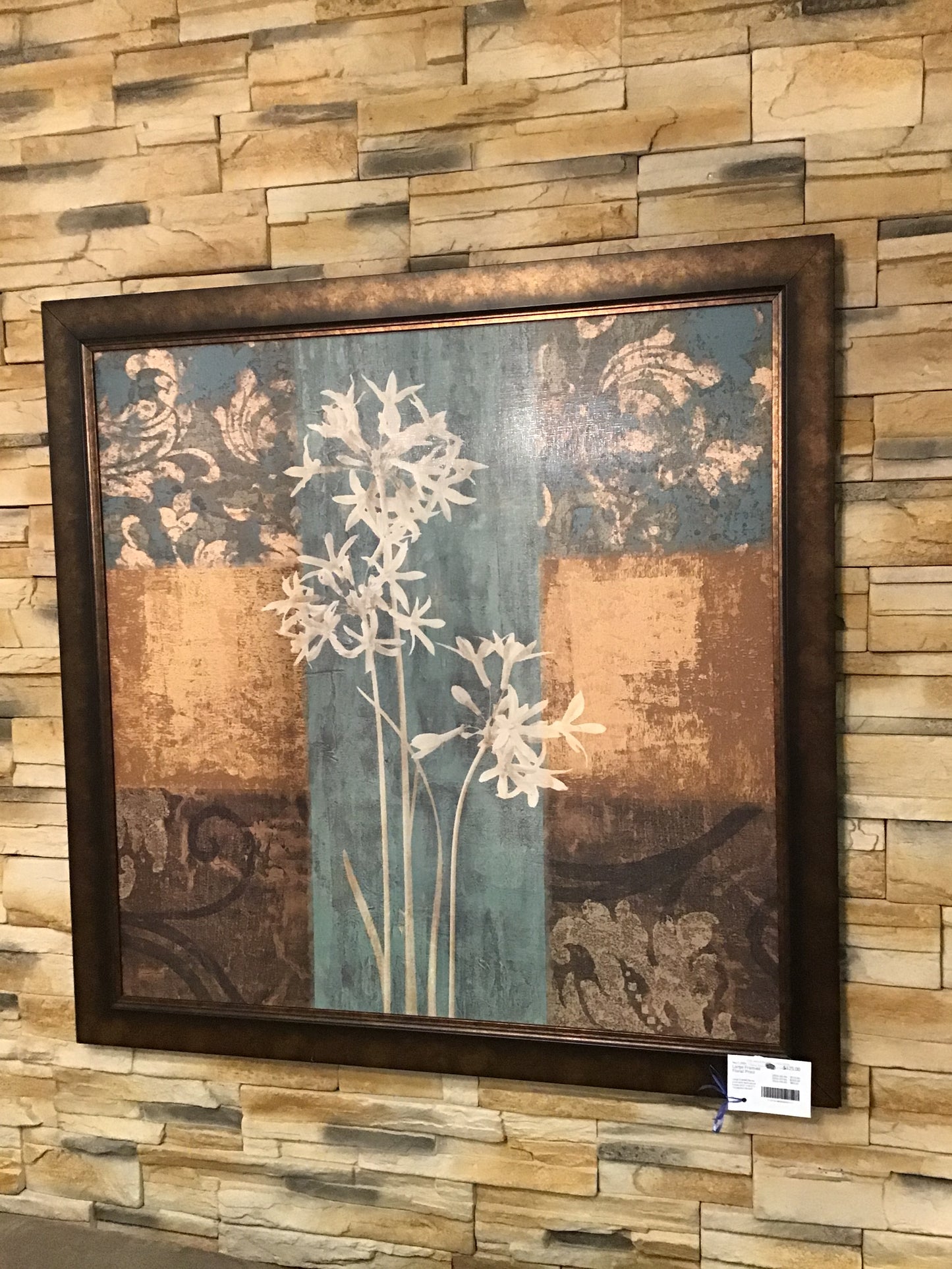 Large Framed Floral Print