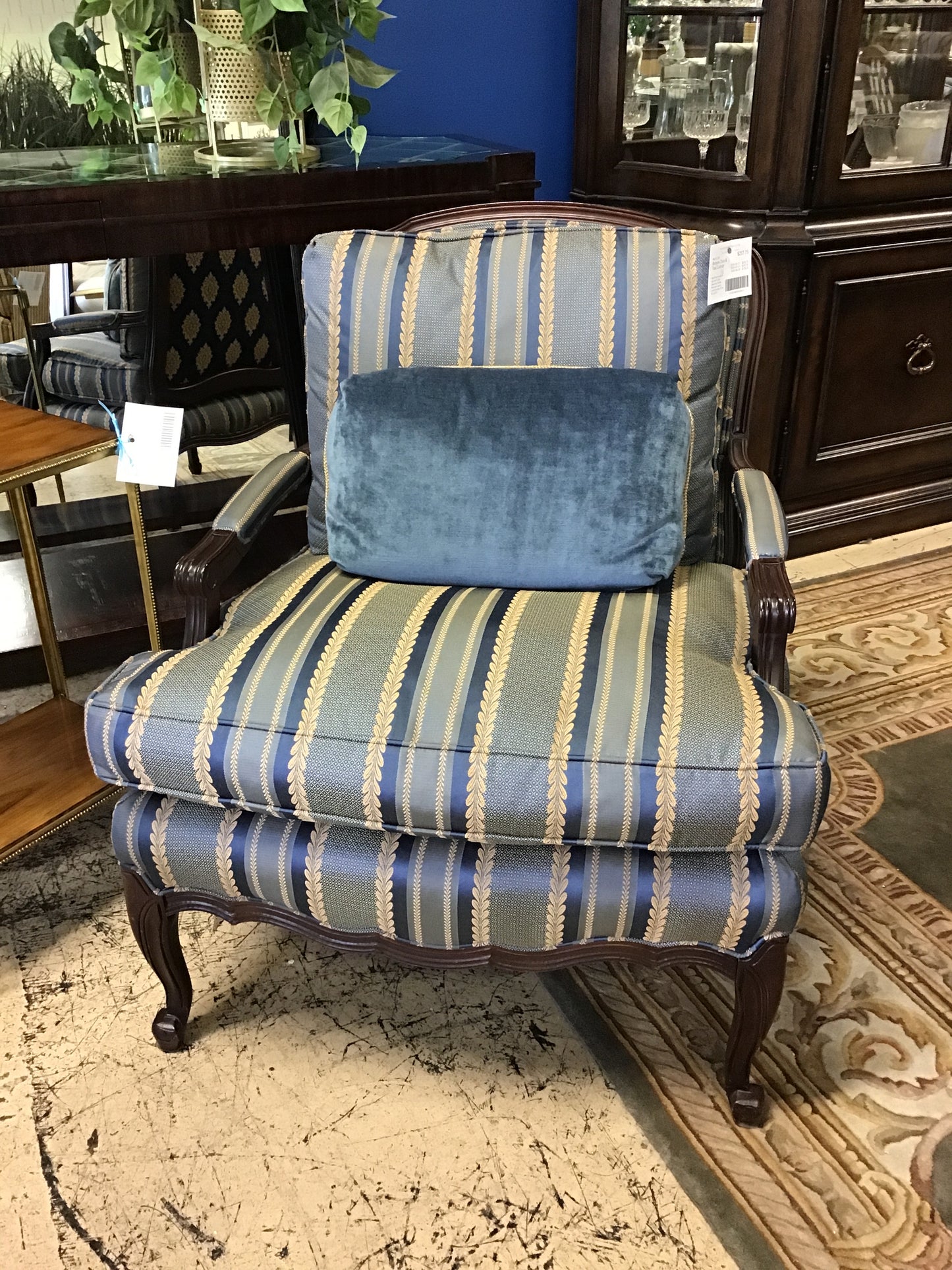 Bergere Chair & Toss Cushion