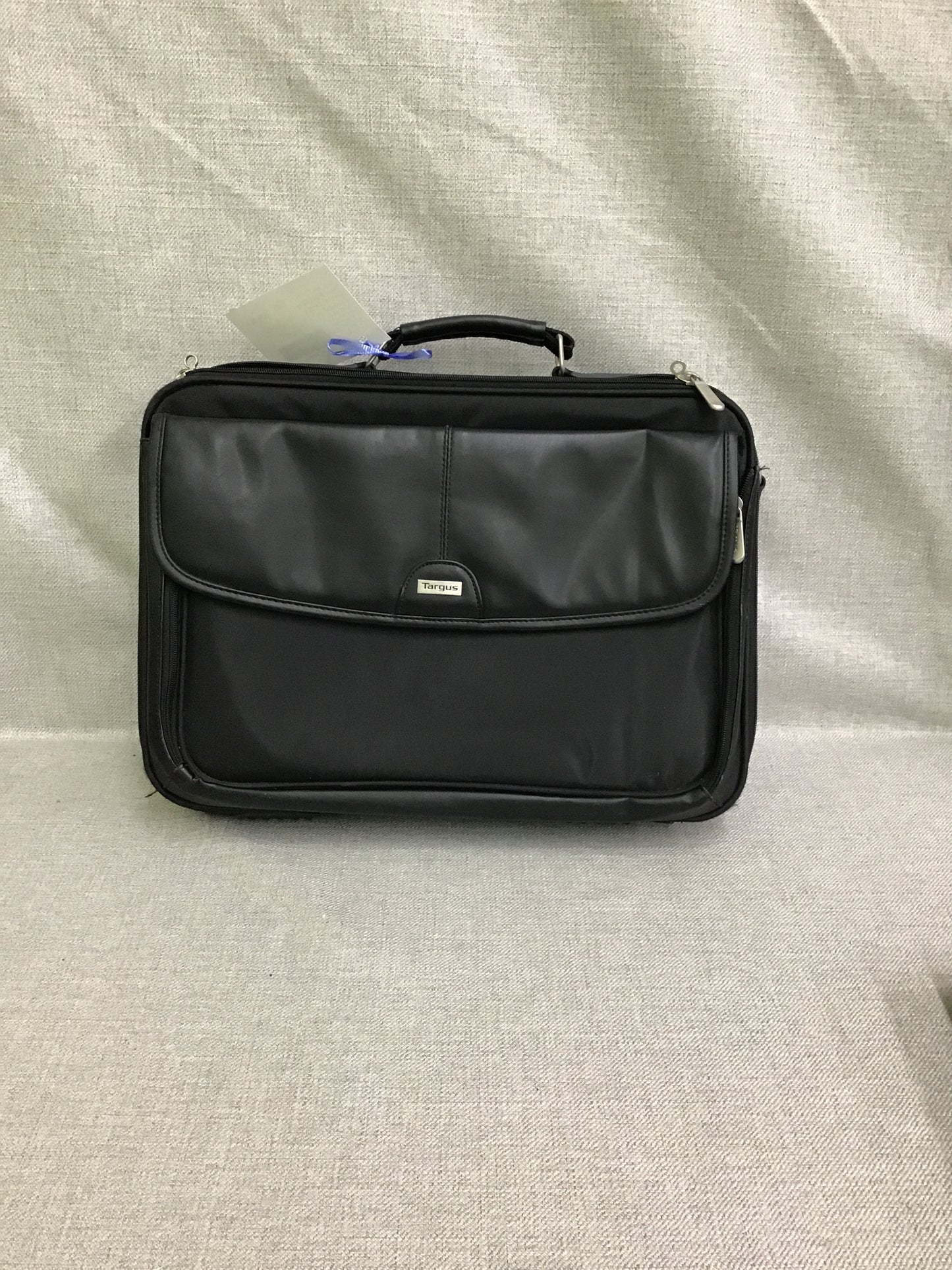 New! Black Faux Leather Targus Briefcase