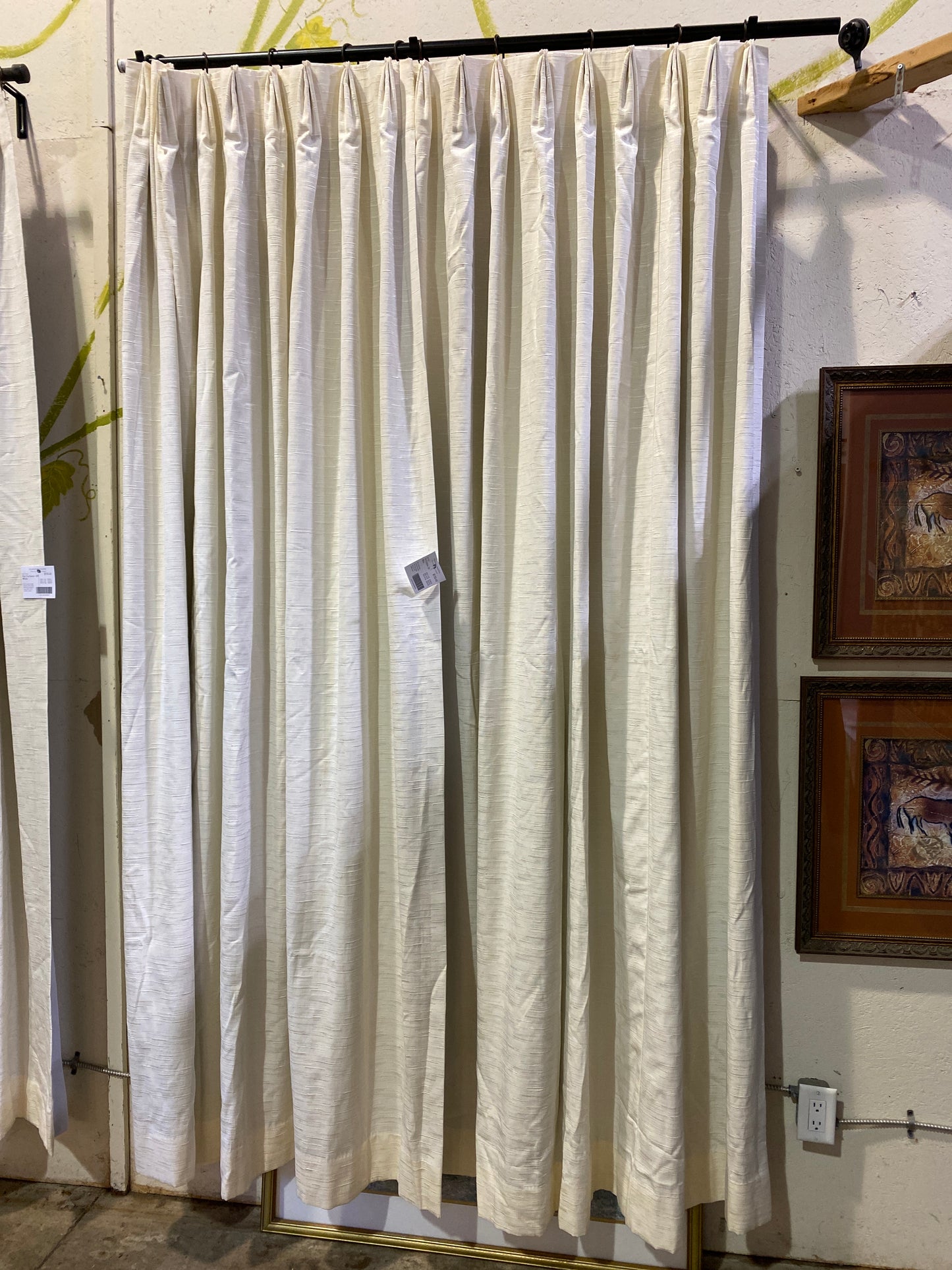 Pair Drapery Panels - Off White