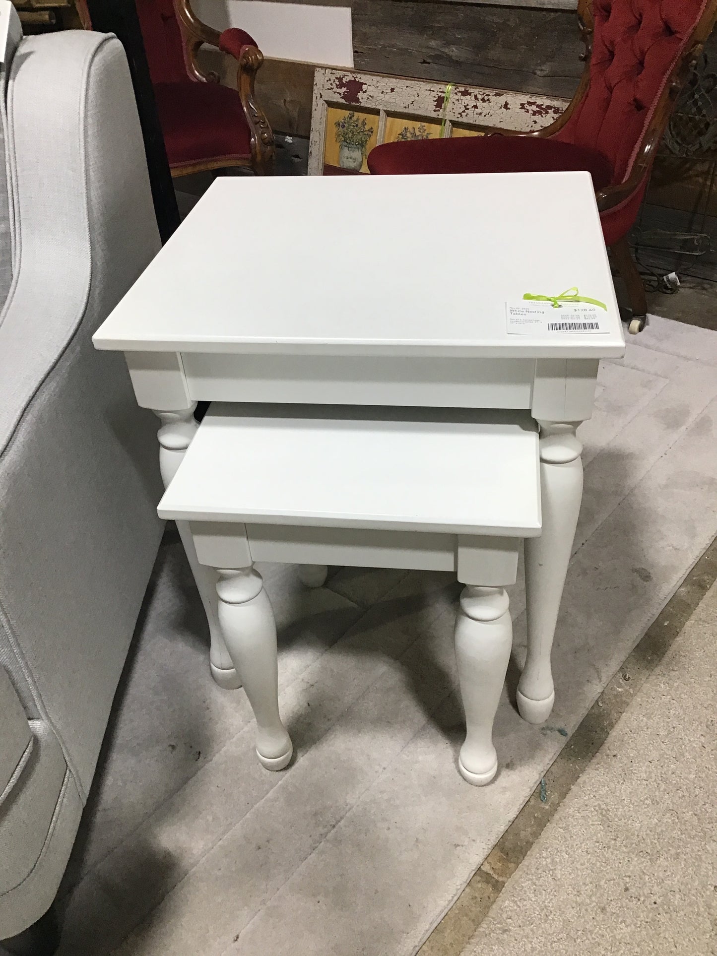 White Nesting Tables