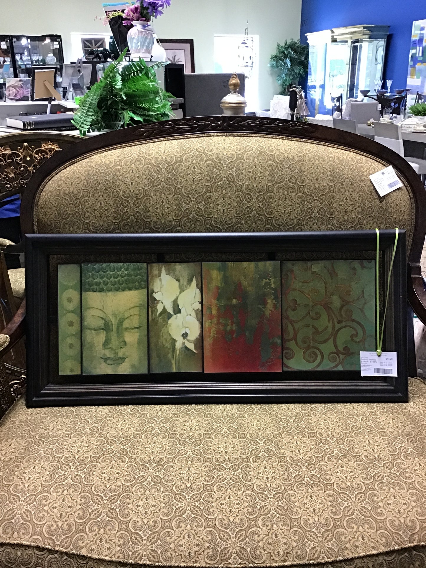 Bombay Framed Artwork - Buddha Orchid