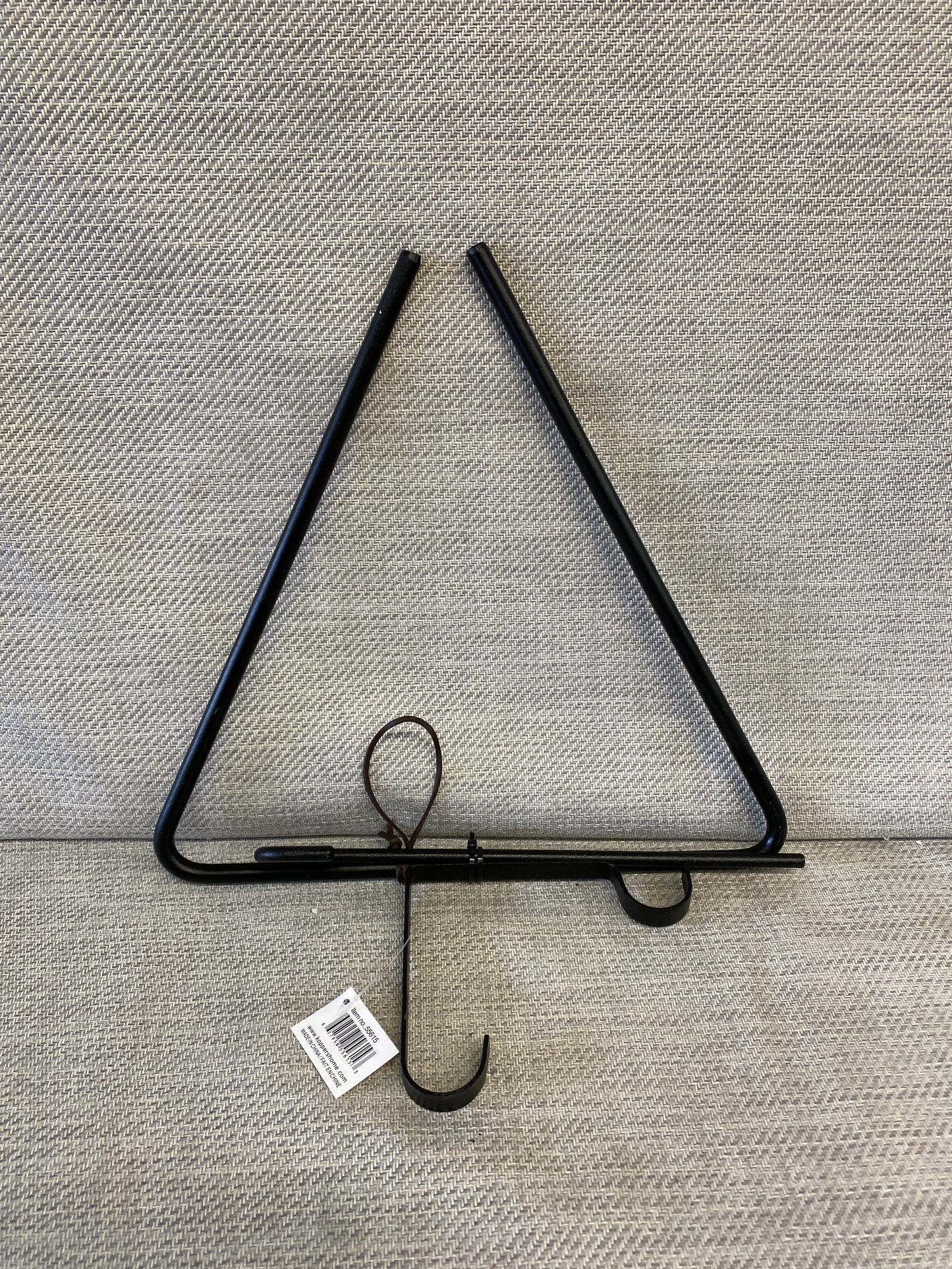 New! 3PC Wrought Iron Triangle - Dinner Gong