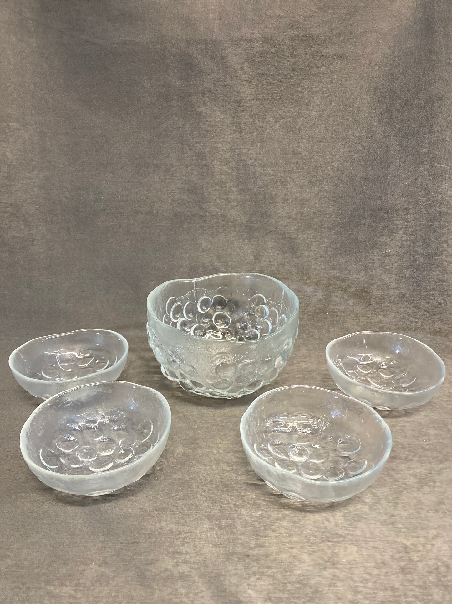 5PC Kosta Boda "Grape" Salad Set