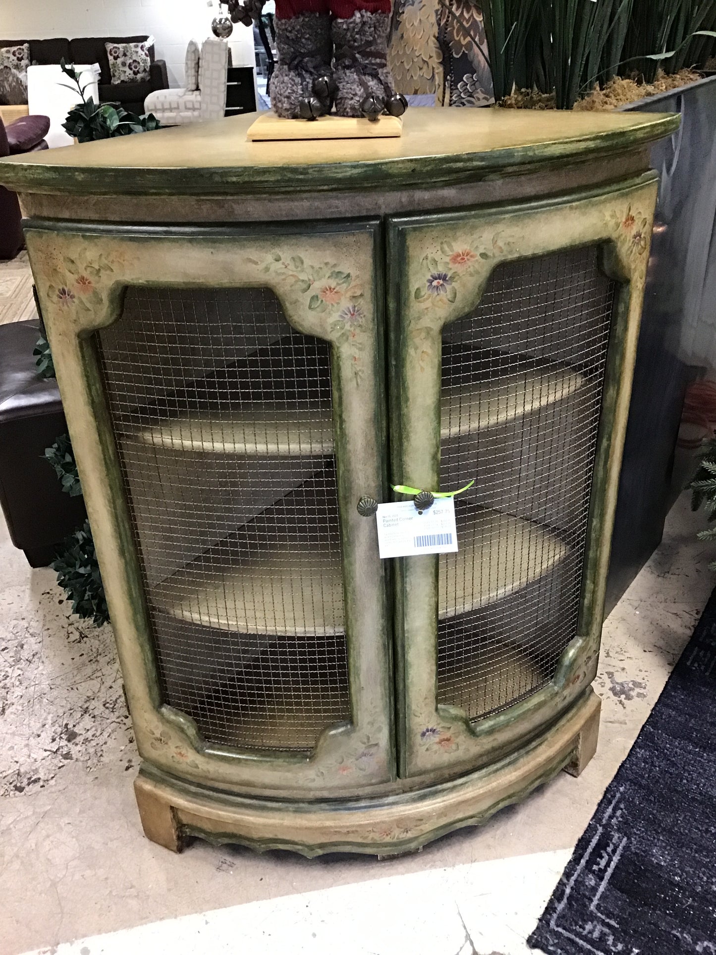 Painted Corner Cabinet