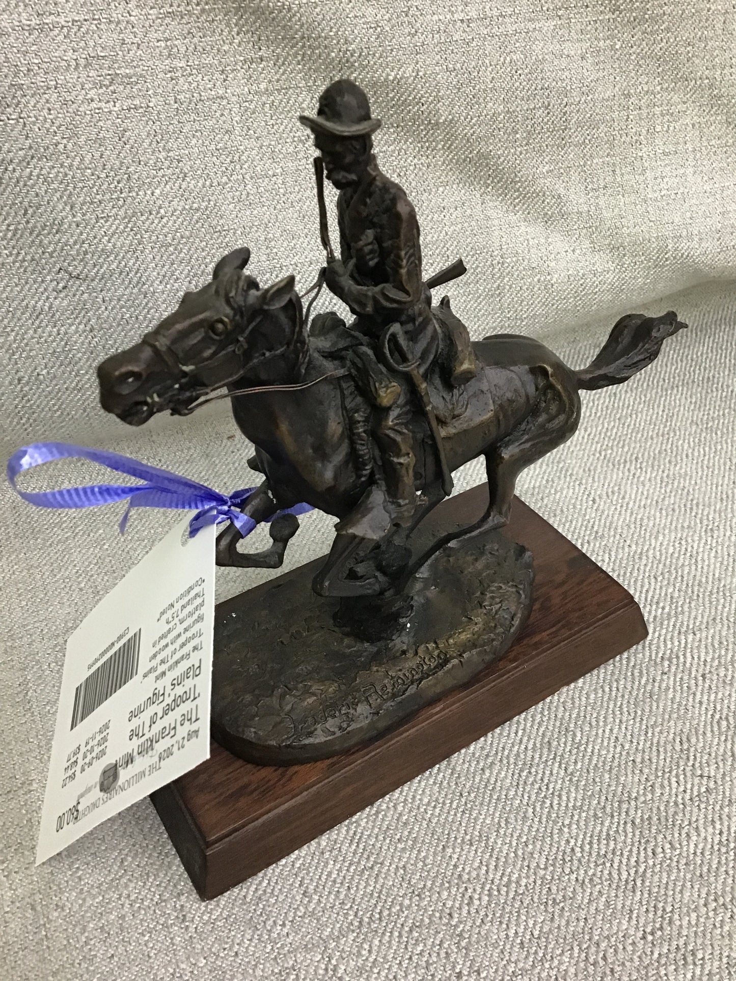 The Franklin Mint 'Trooper of The Plains' Figurine
