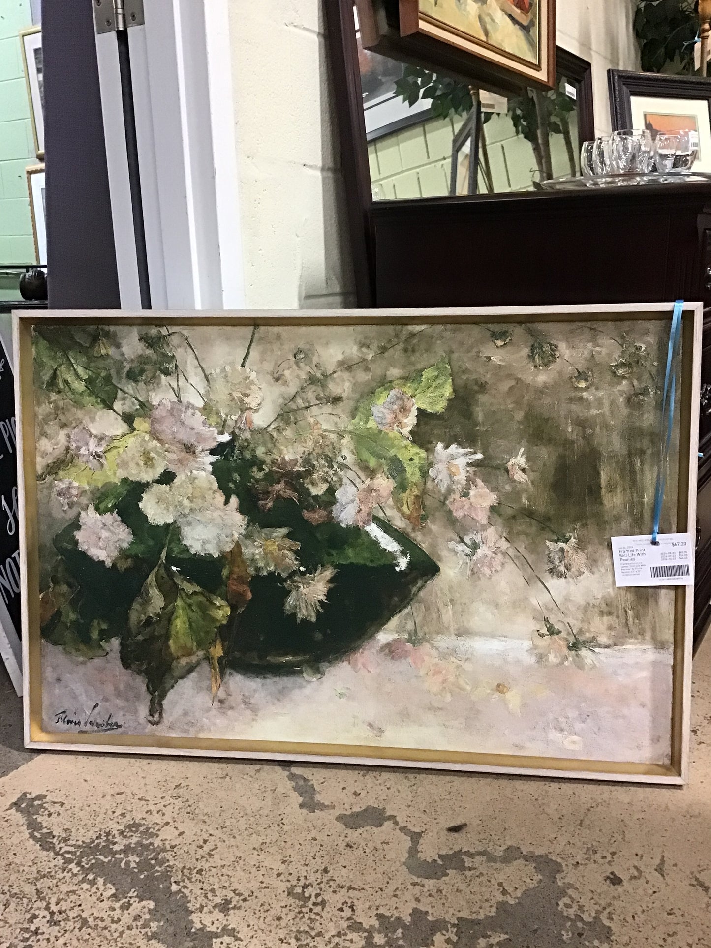 Framed Print - Still Life With Peonies
