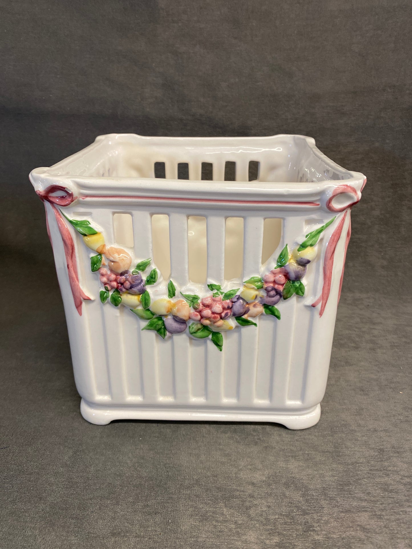 Portuguese Ceramic Planter - Floral