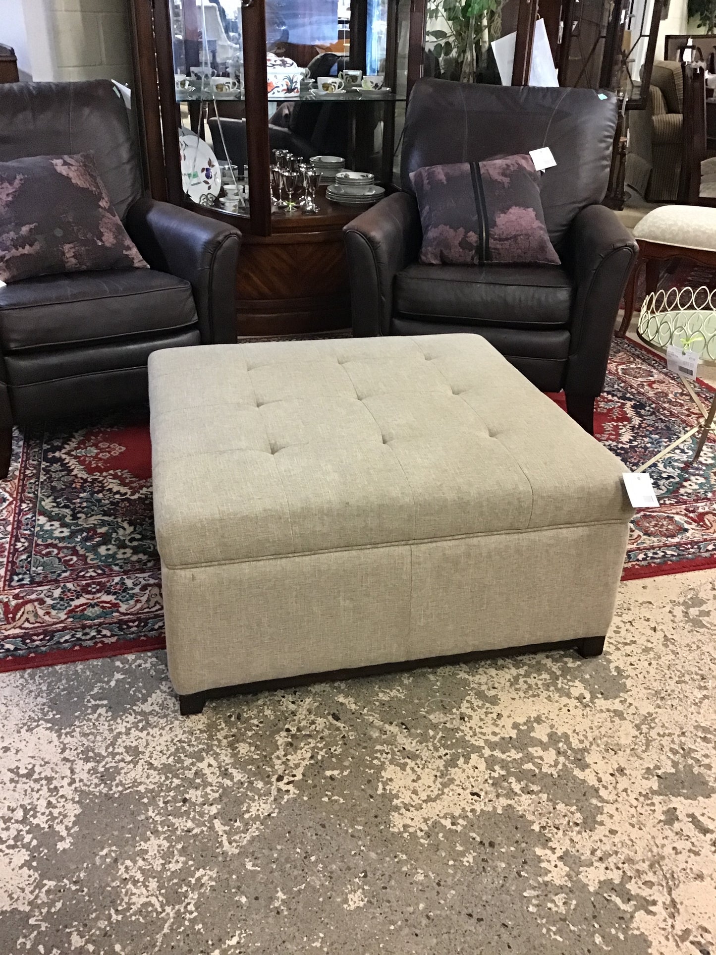 Large Storage Ottoman