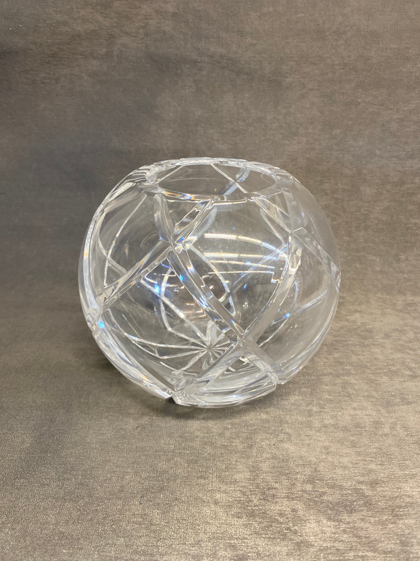 Glass Rose Bowl