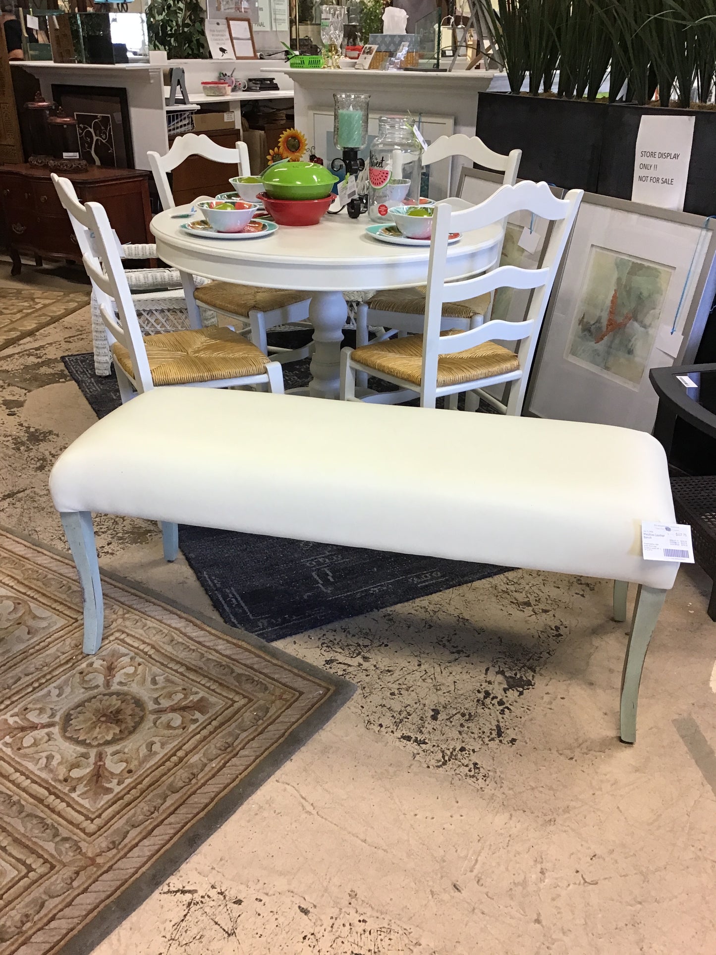Meubles Leather Bench