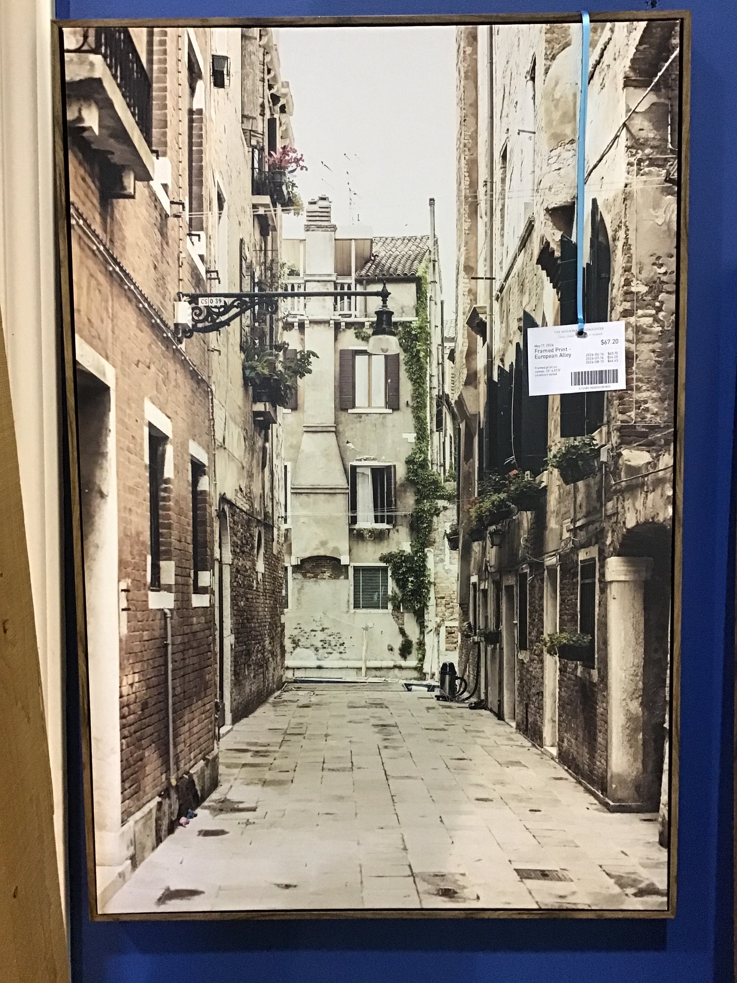 Framed Print - European Alley