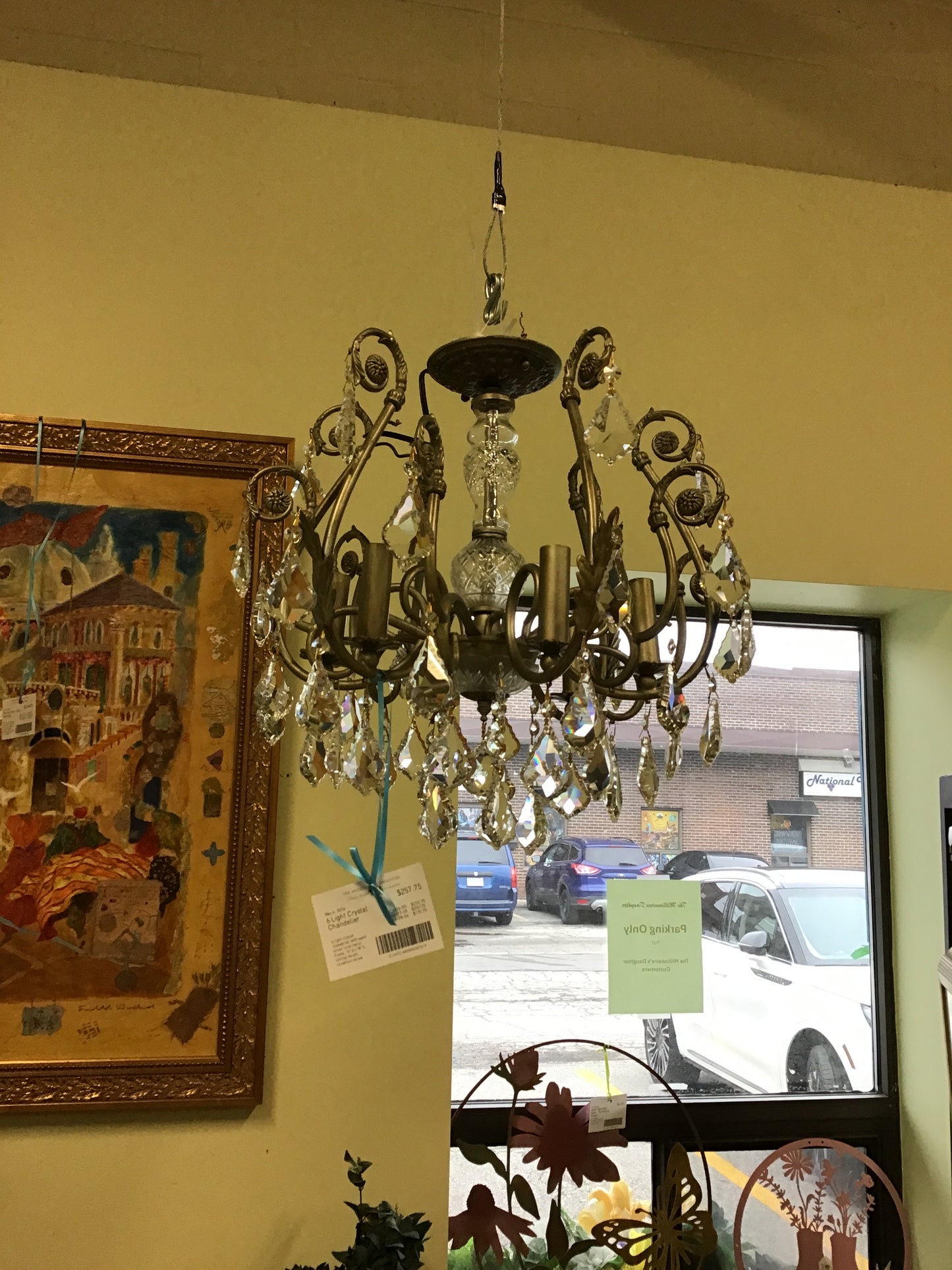6 Light Crystal Chandelier