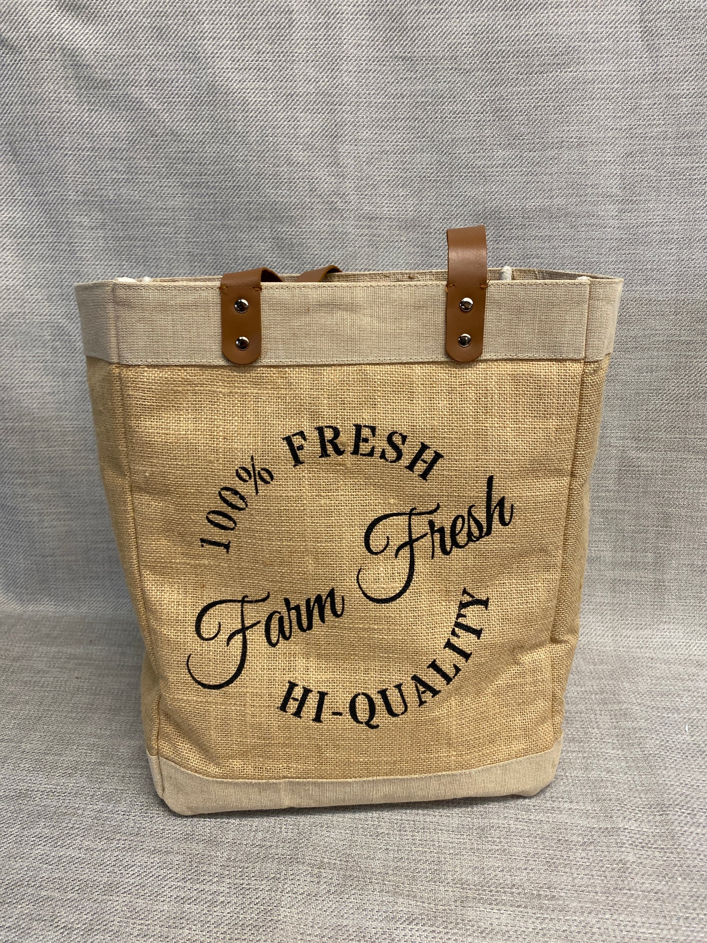 Jute Tote - Farm Fresh
