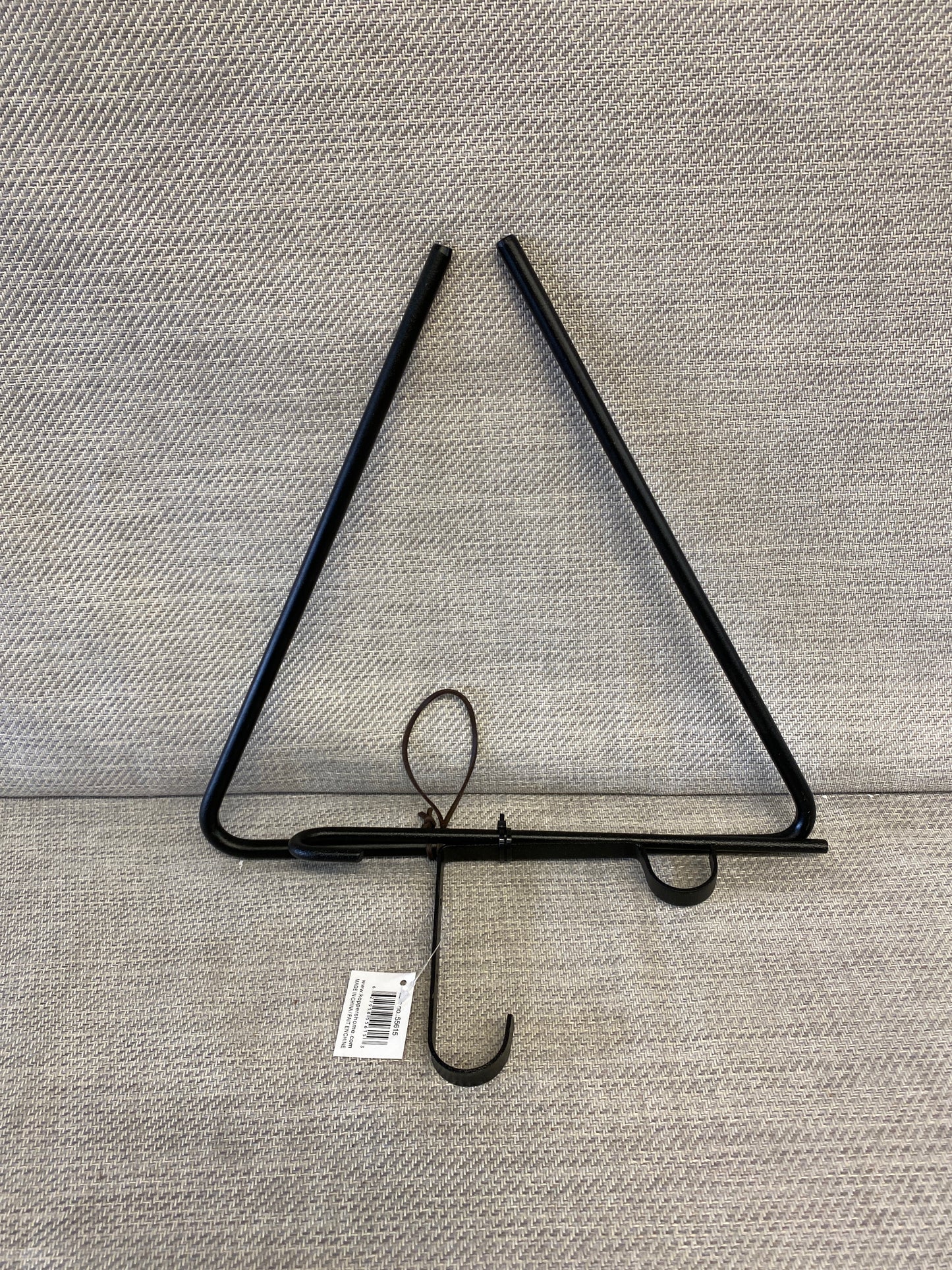 New! 3PC Wrought Iron Triangle - Dinner Gong