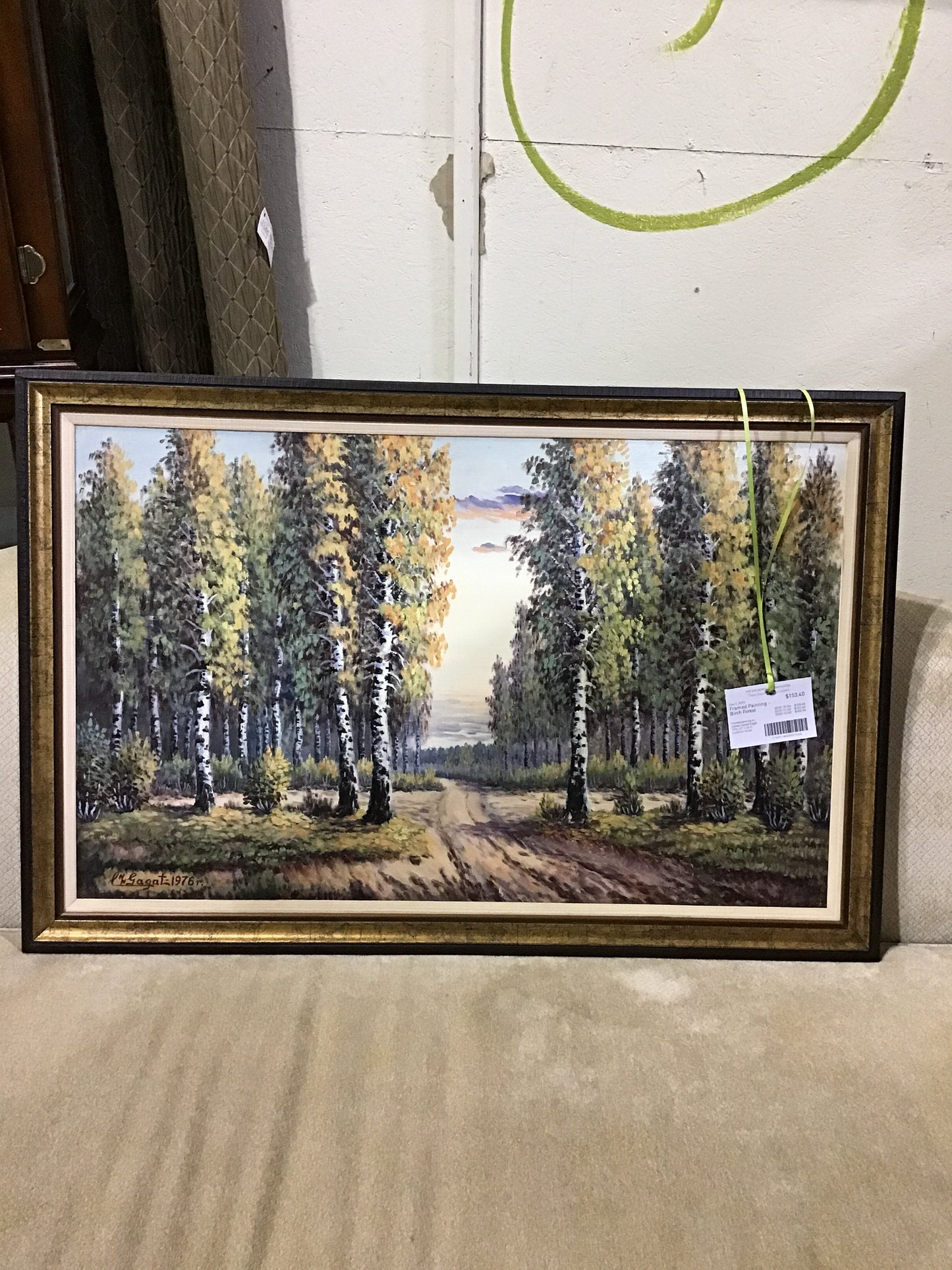 Framed Painting - Birch Forest