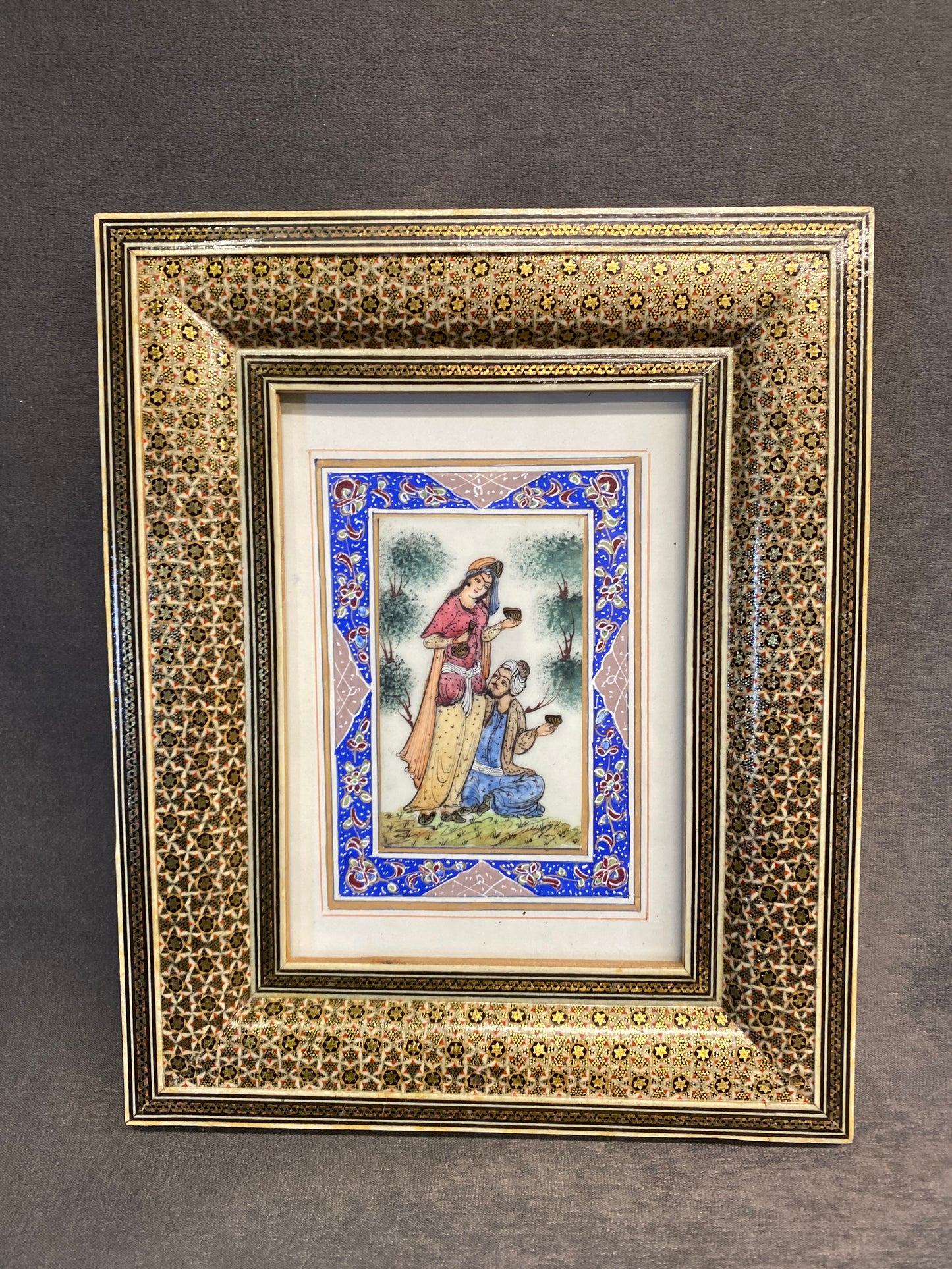 Framed Print - Courting Couple