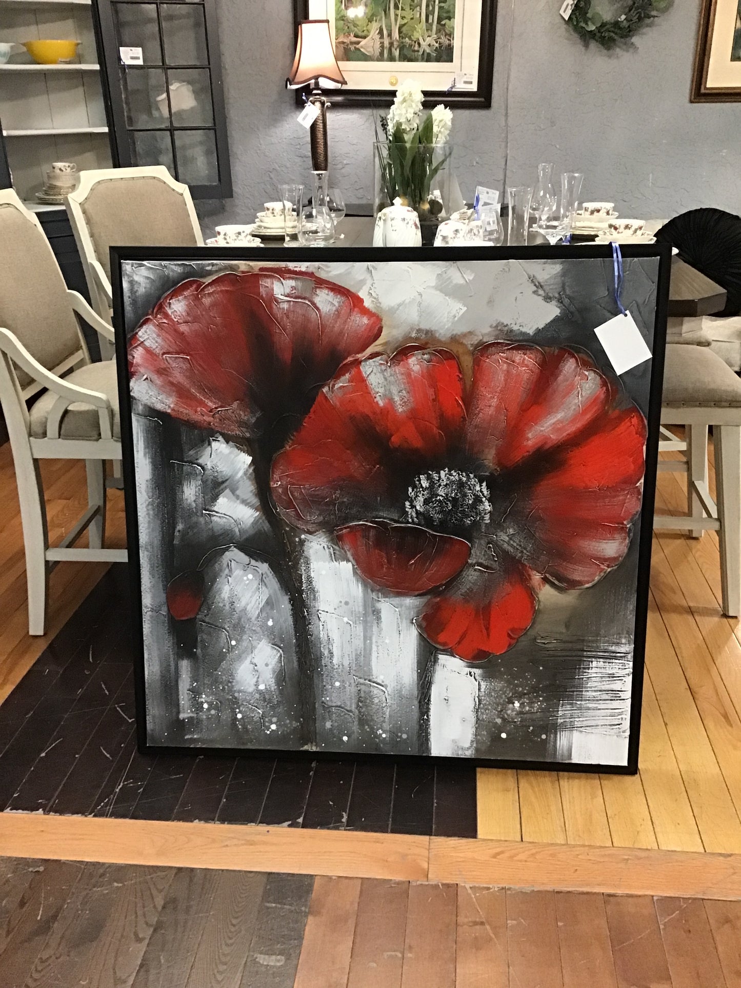 3D Framed Floral Canvas Art