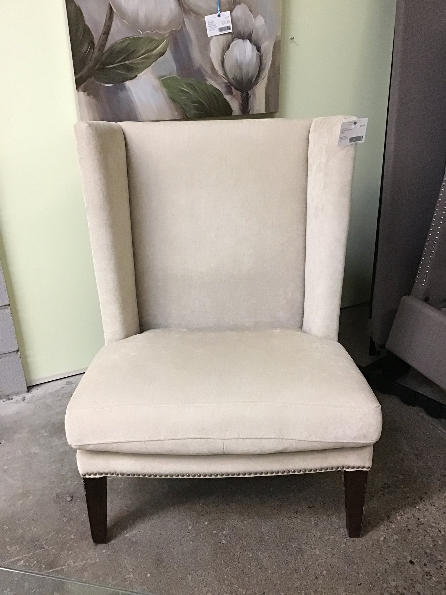 Winged Armless Chair