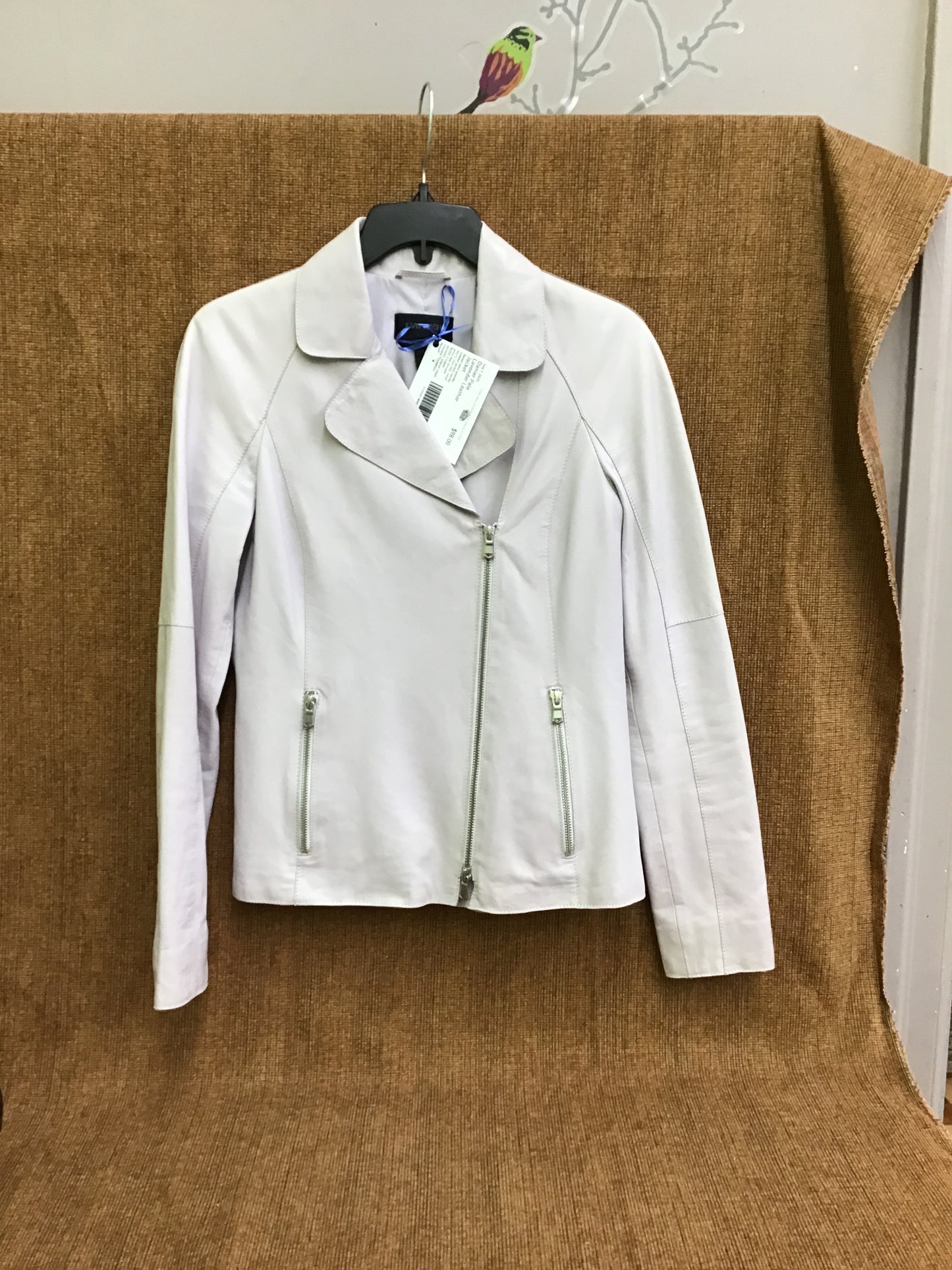 Danier Pale Lavender Leather Jacket